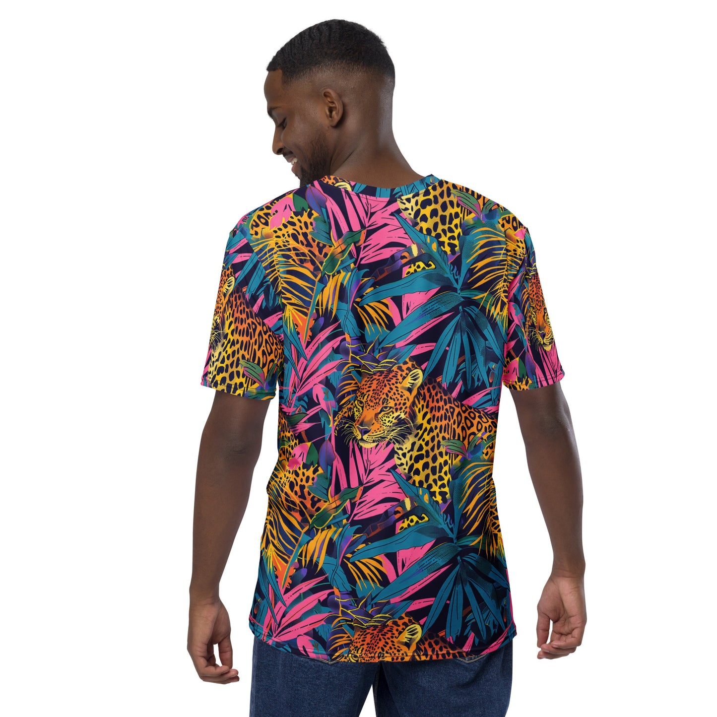 Neon Jungle Prowl Men's T-shirt