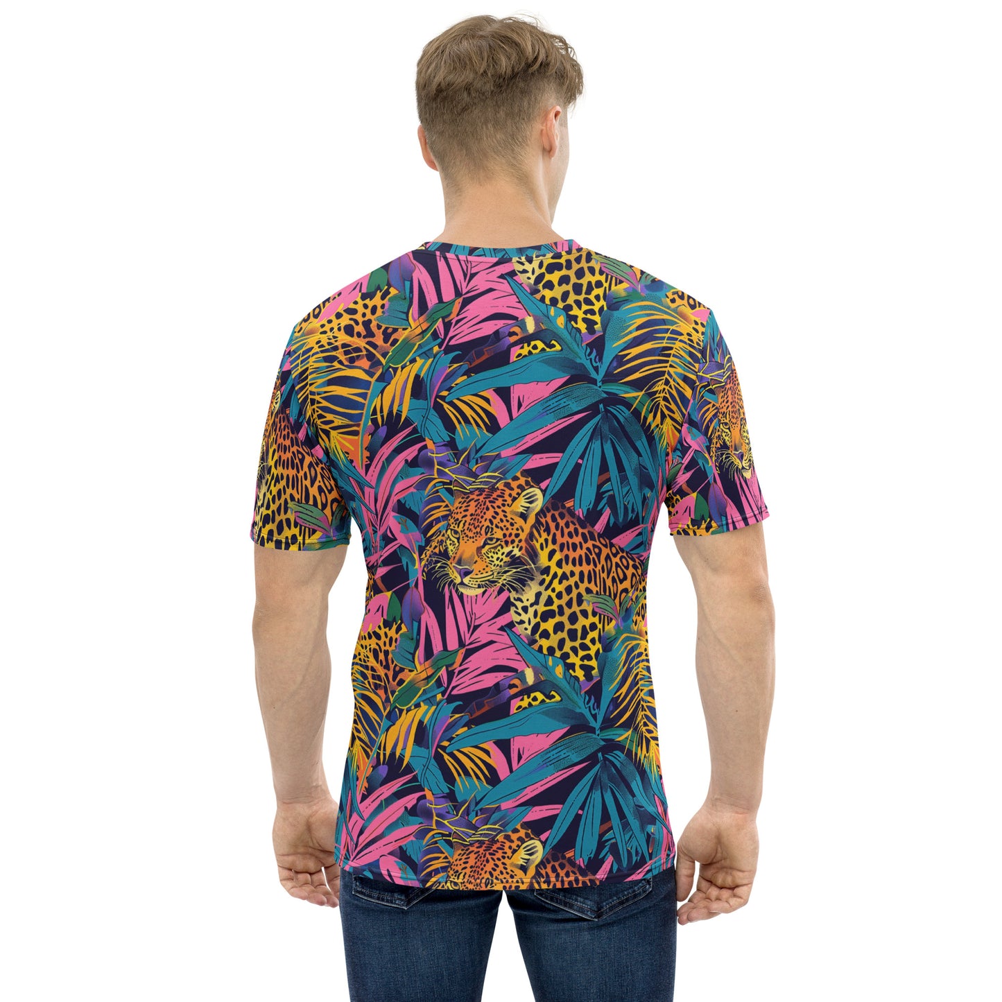 Neon Jungle Prowl Men's T-shirt
