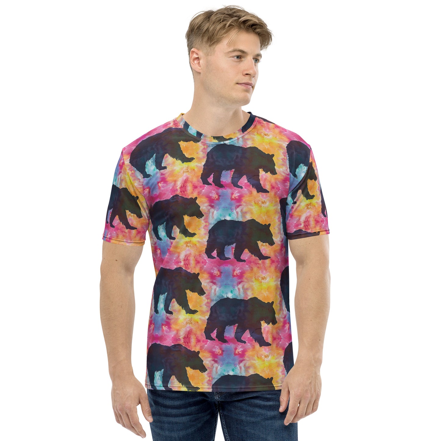 Disco Bear Tie Dye Men's T-shirt