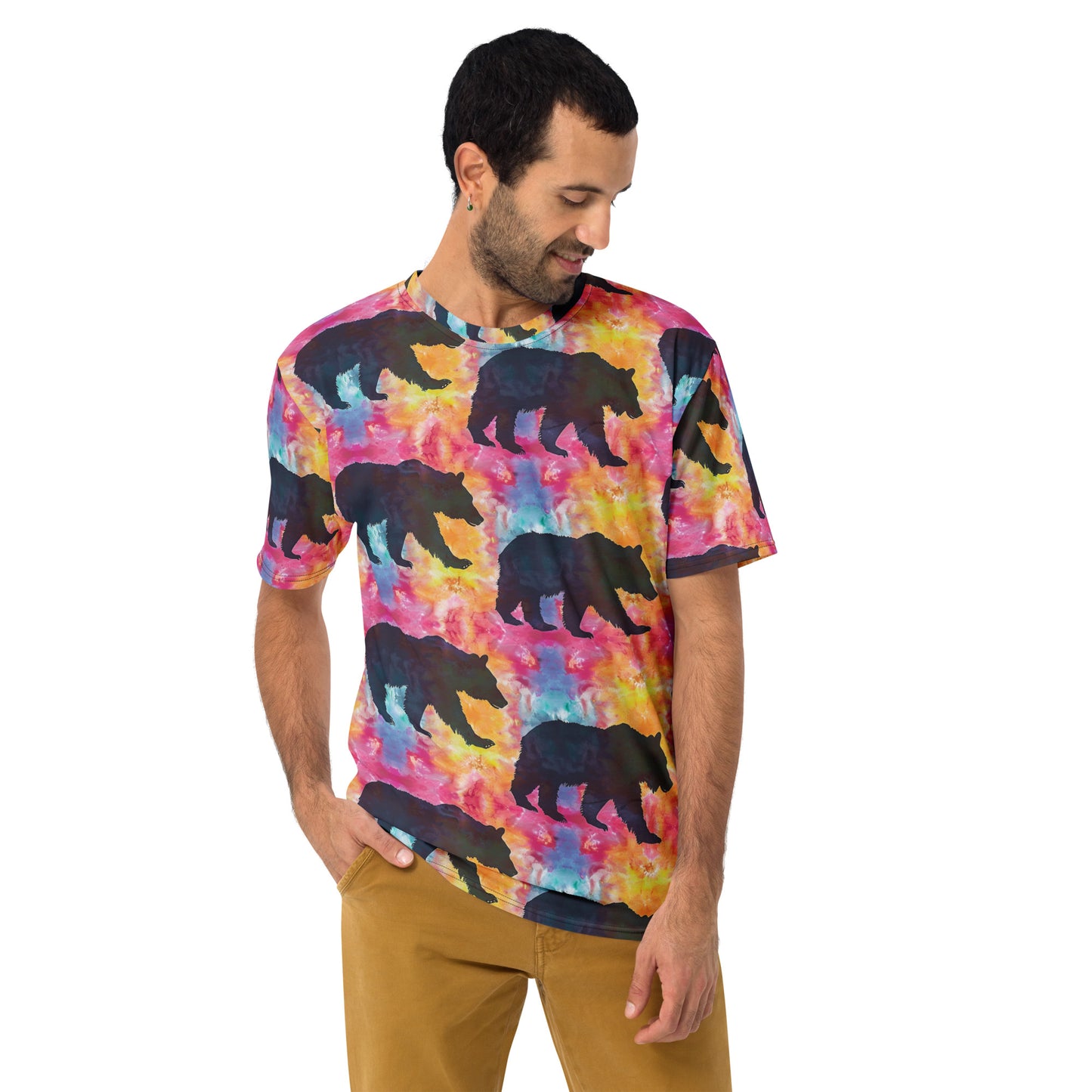 Disco Bear Tie Dye Men's T-shirt