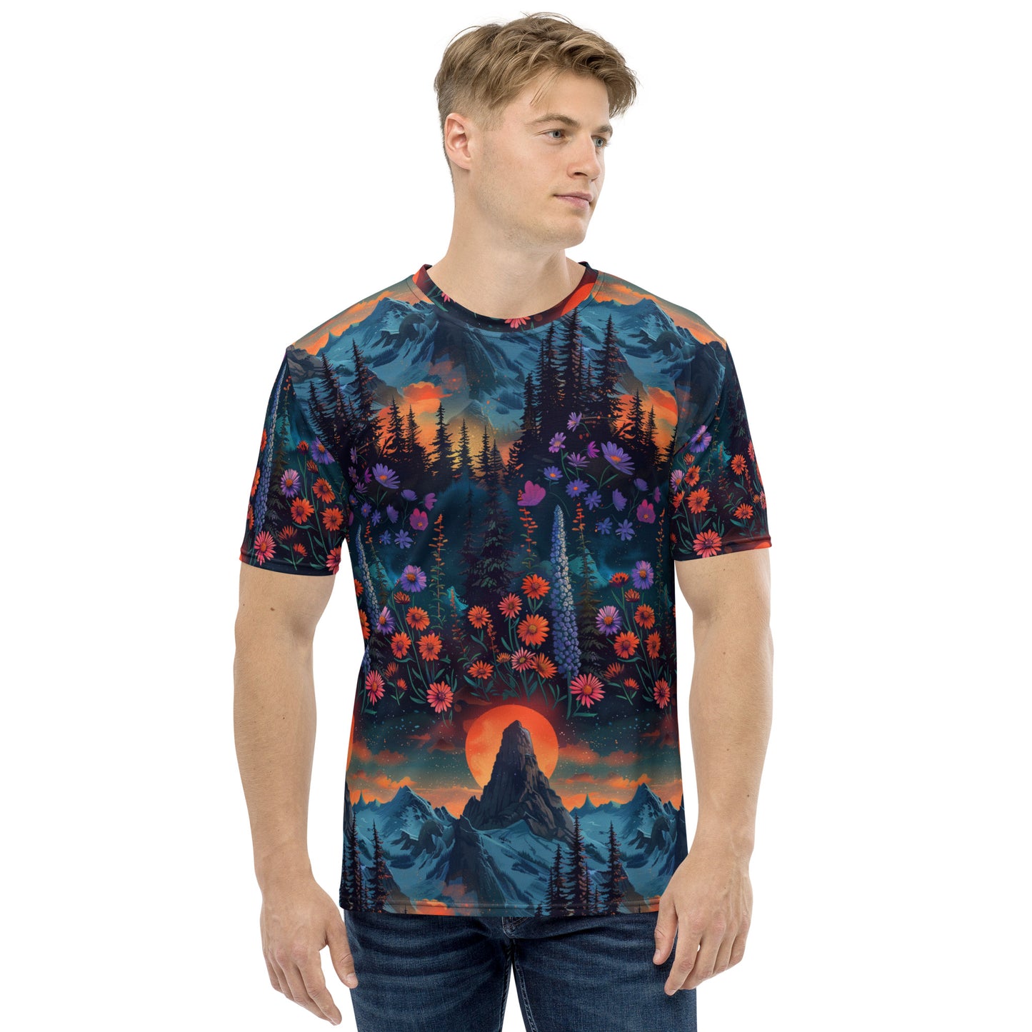 Mountain Valley Sunrise Men's t-shirt