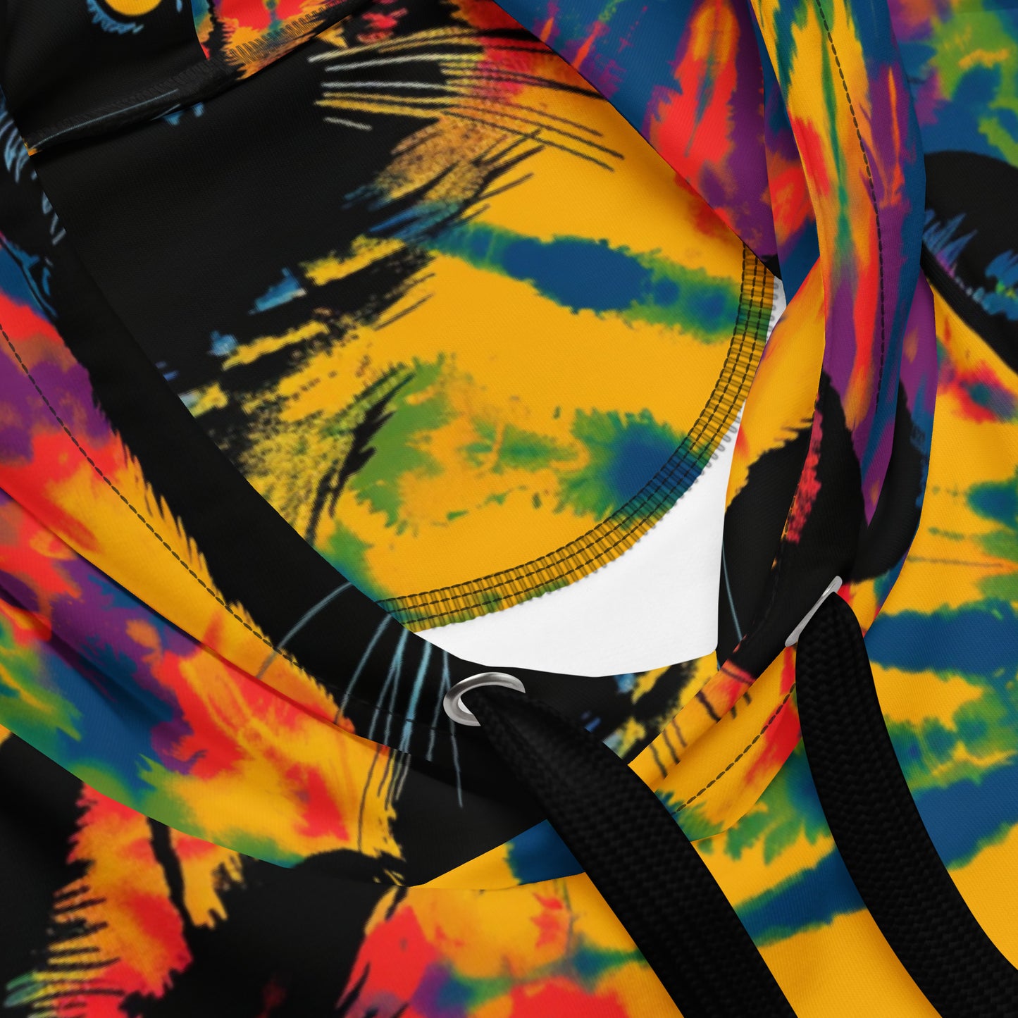 Feline Fine Tie Dye Unisex Hoodie