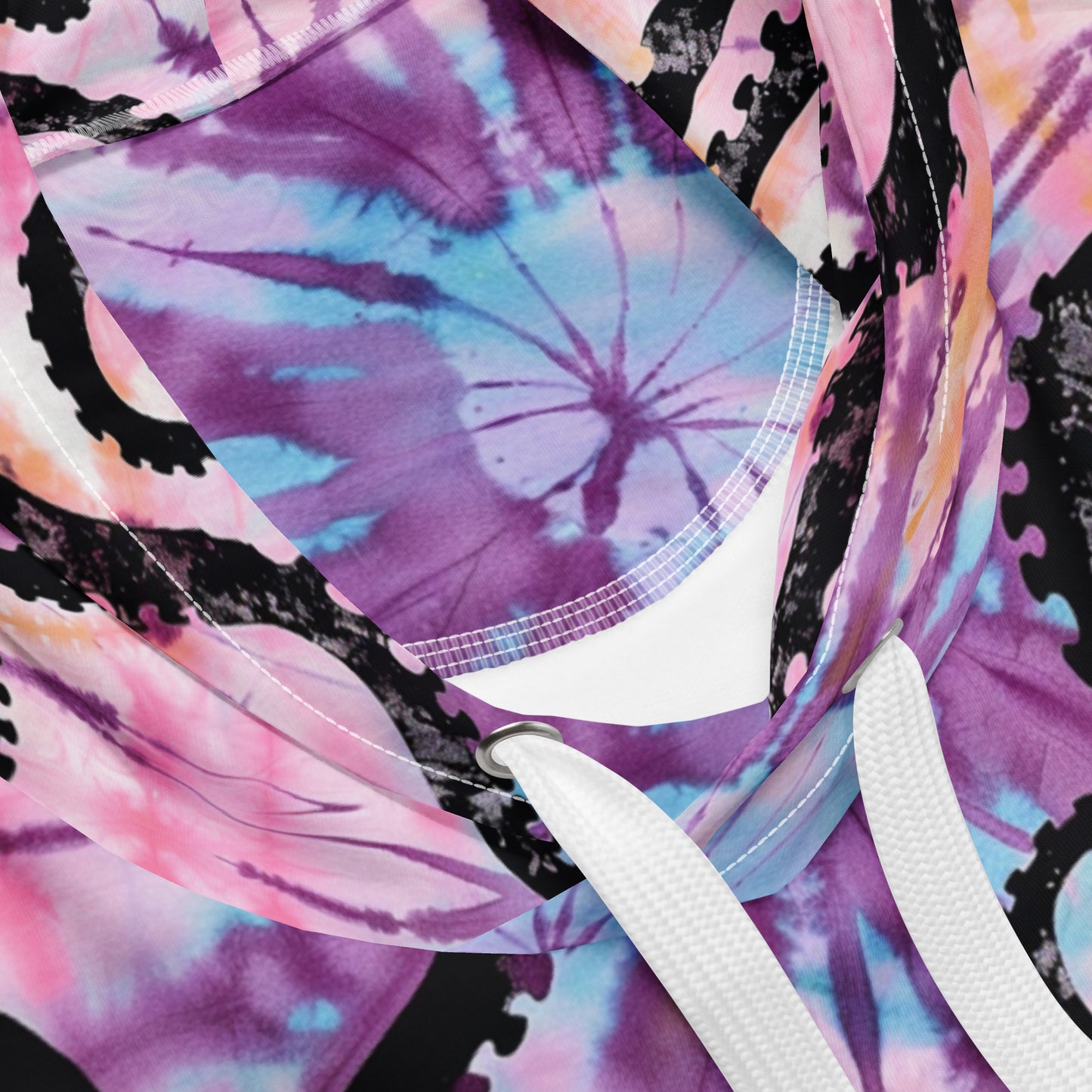 Pink Tie Dye Octopus Unisex Hoodie