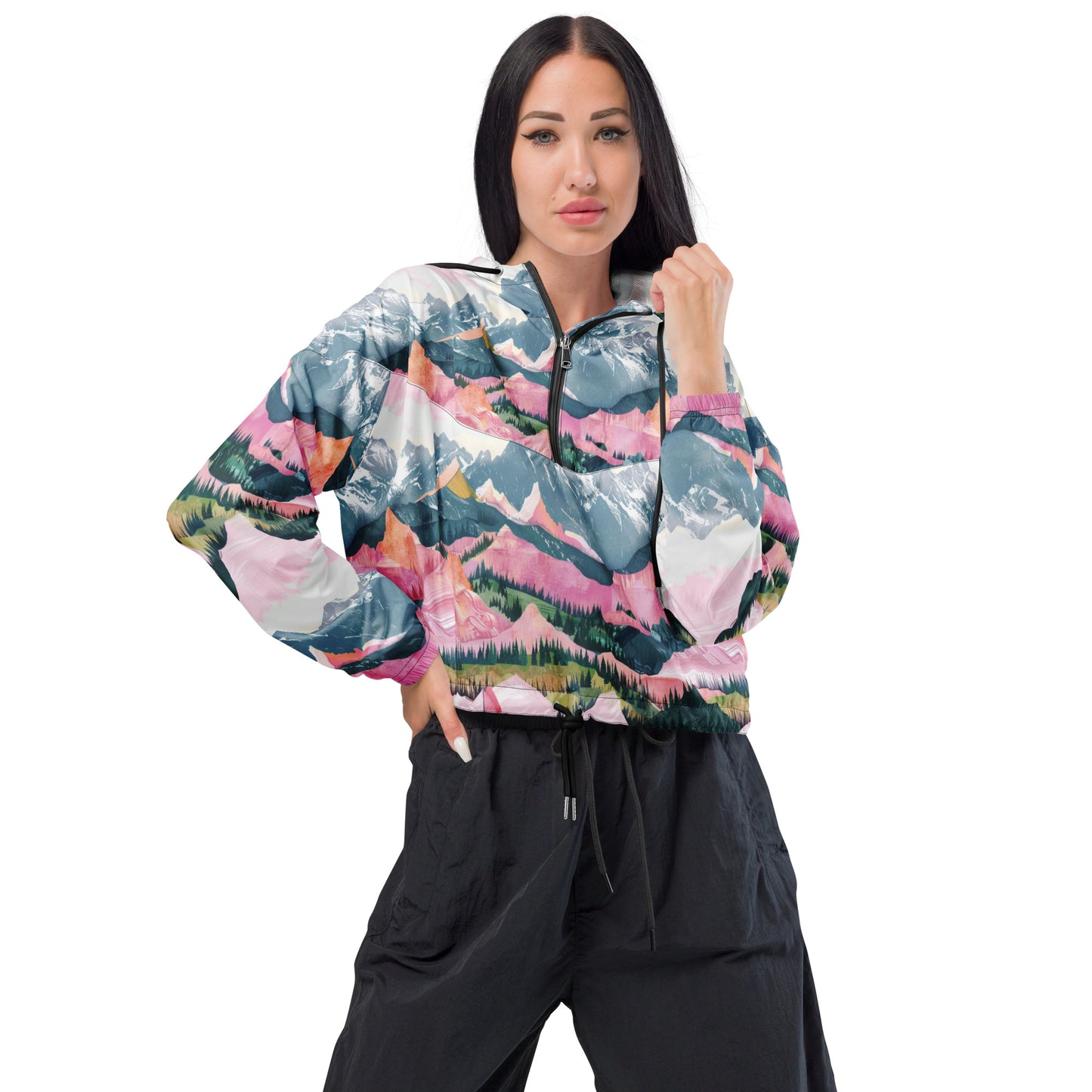 Ski Season Women’s Cropped Windbreaker