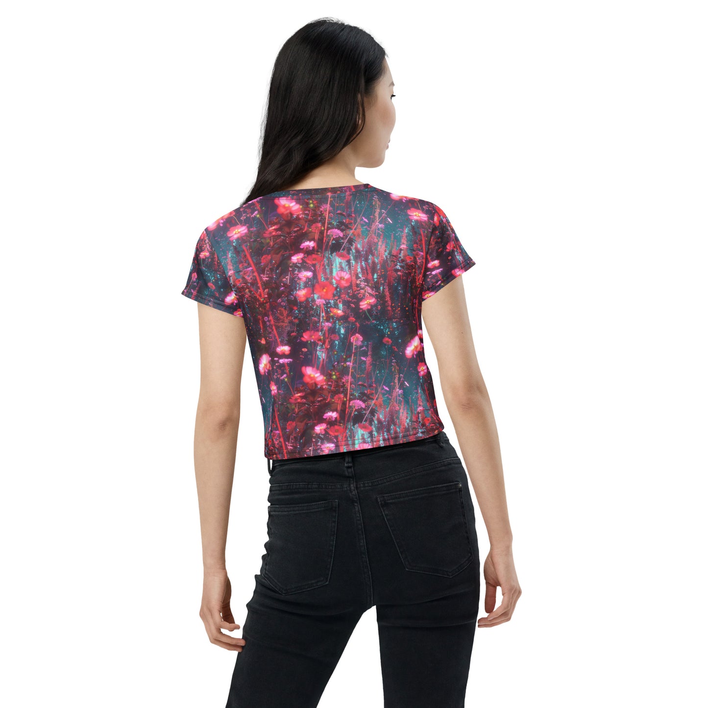 Vermilion Vibes Crop Tee