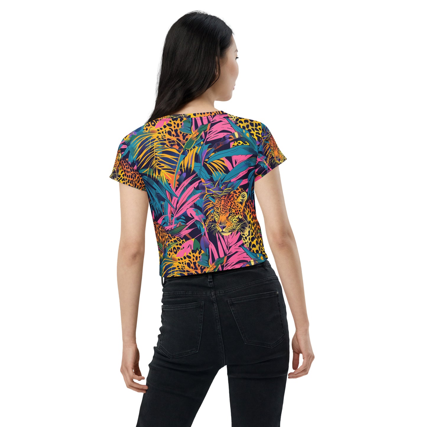 Neon Jungle Prowl Crop Tee