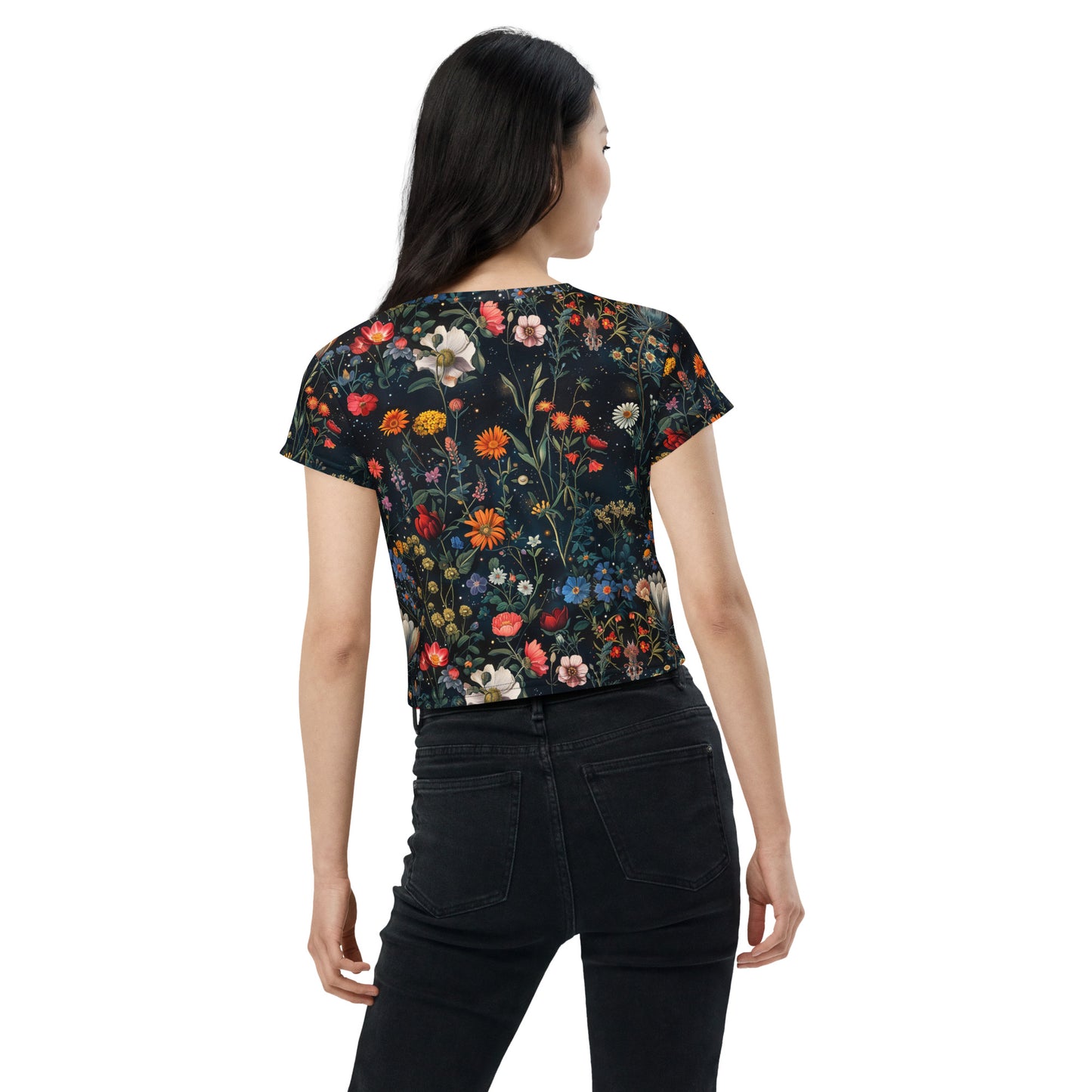 Astral Bloomscape Crop Tee
