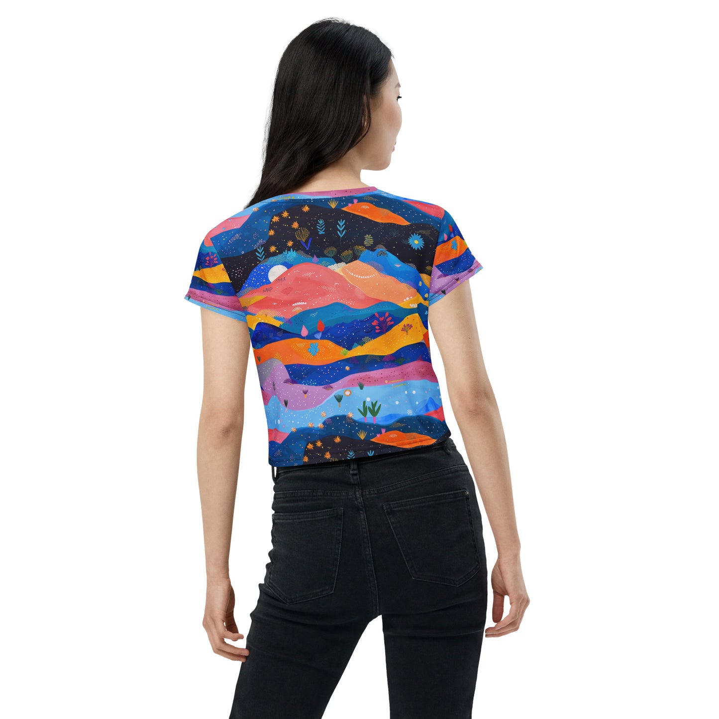 Starlit Panorama Crop Tee