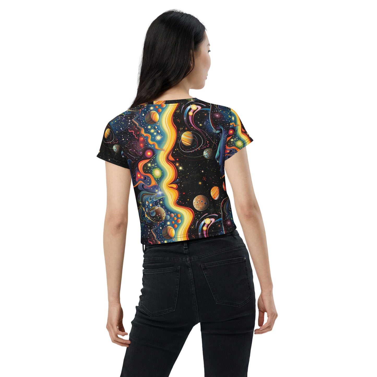 Amongst the Planets Crop Tee