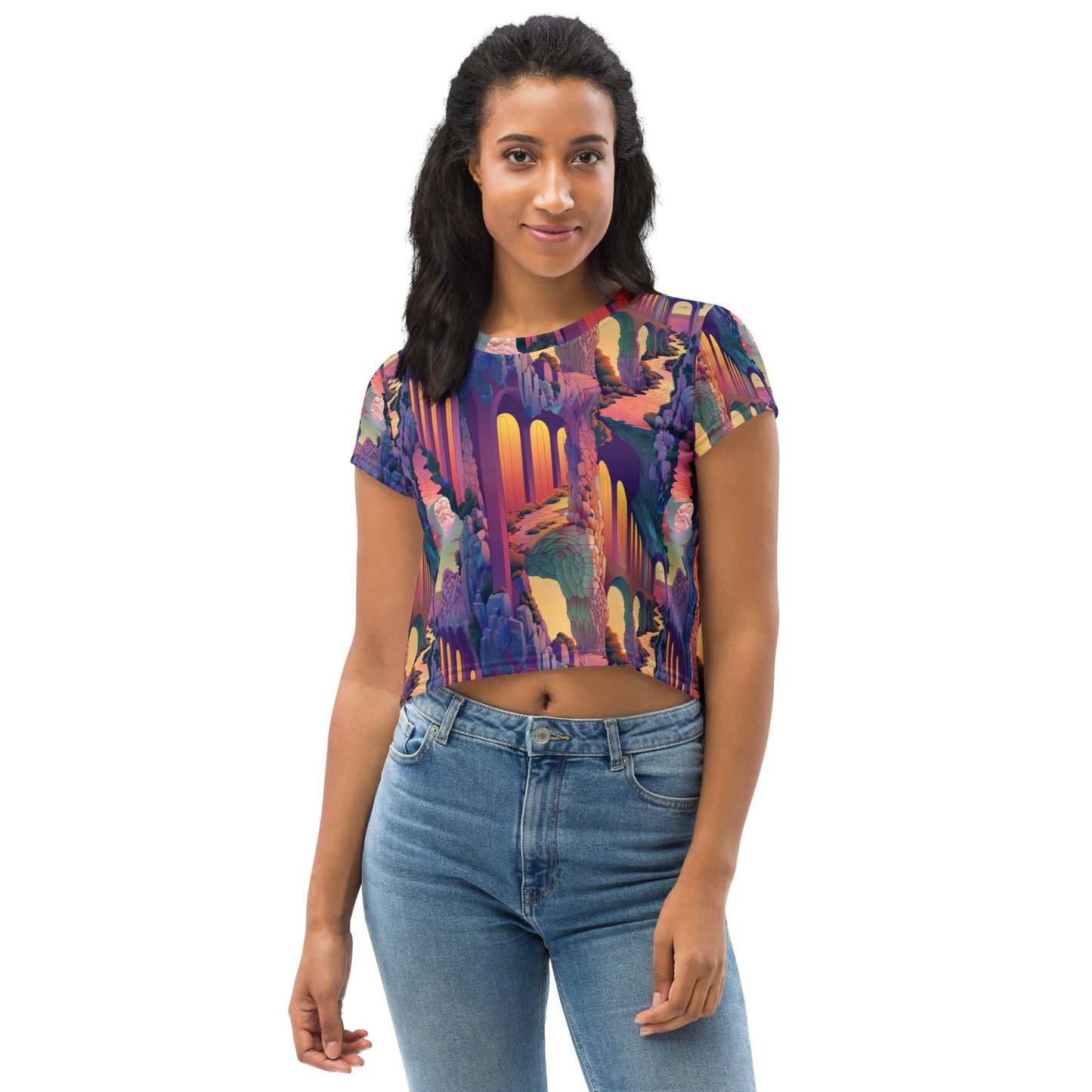Enchanted Pillars Crop Tee