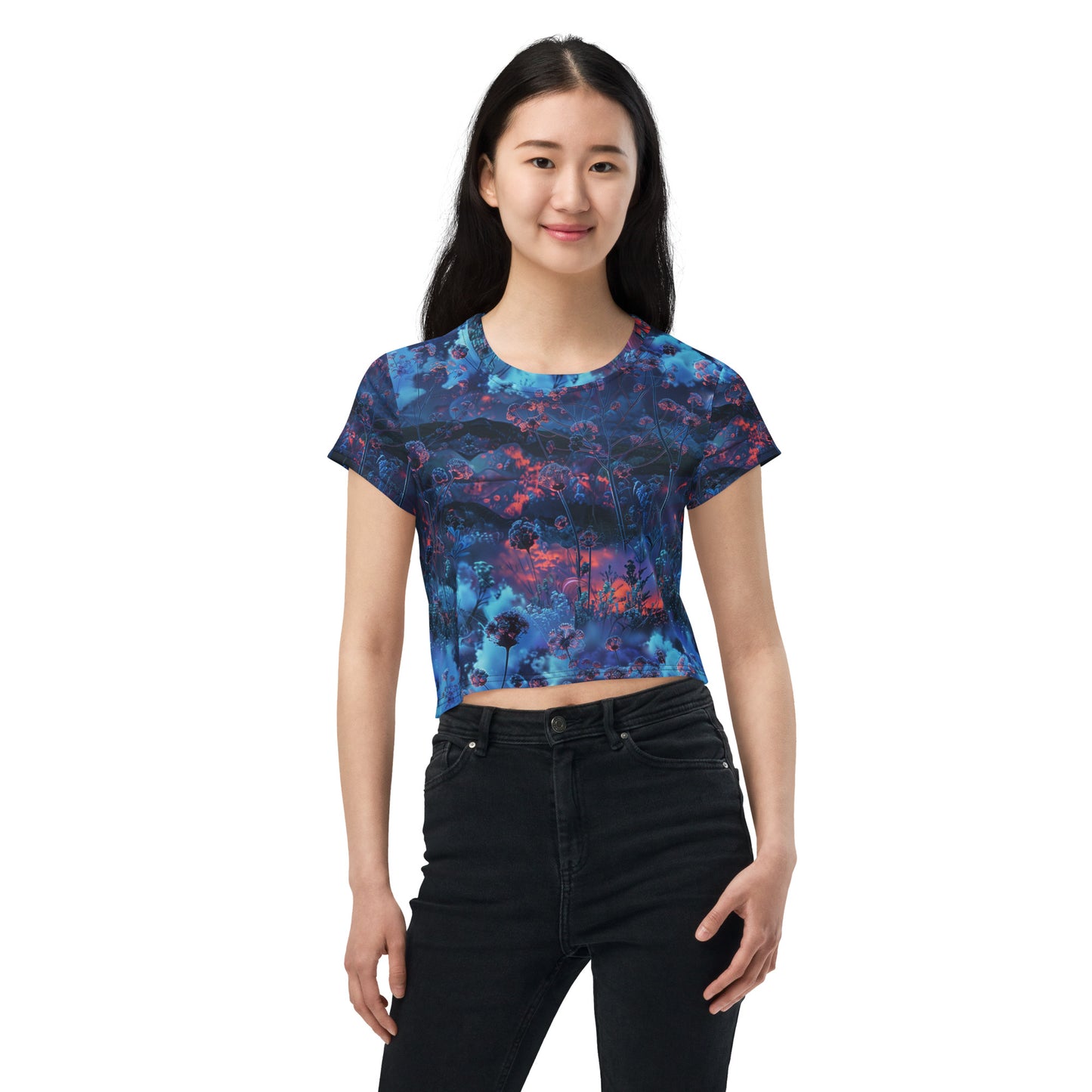 Blueberry Wishes Crop Tee