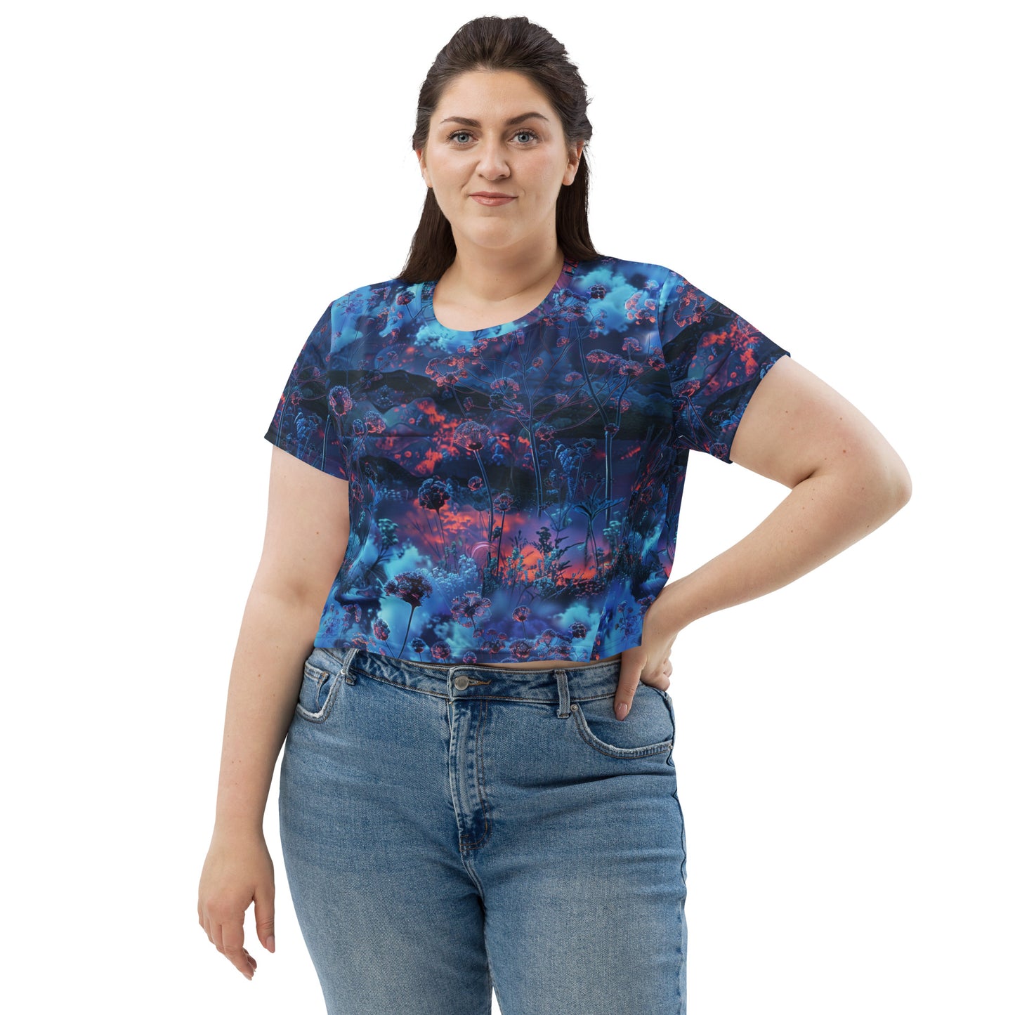 Blueberry Wishes Crop Tee