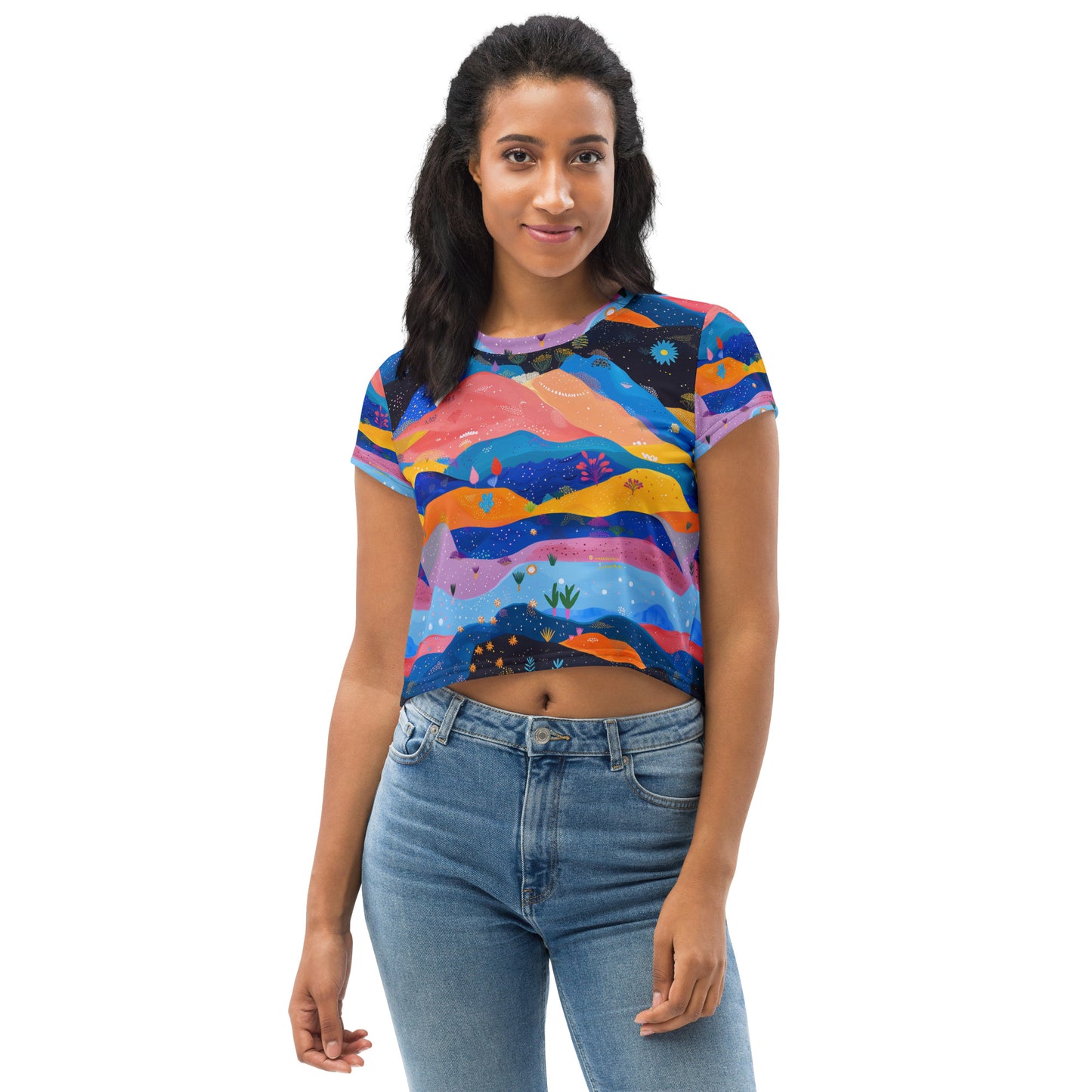 Starlit Panorama Crop Tee