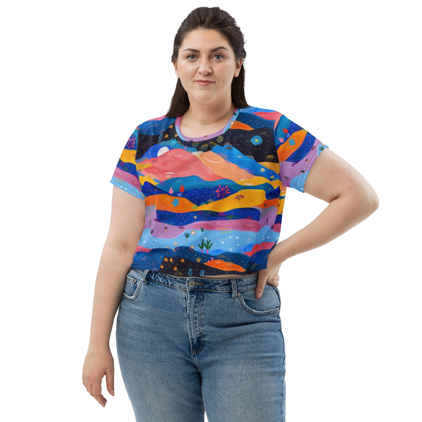 Starlit Panorama Crop Tee