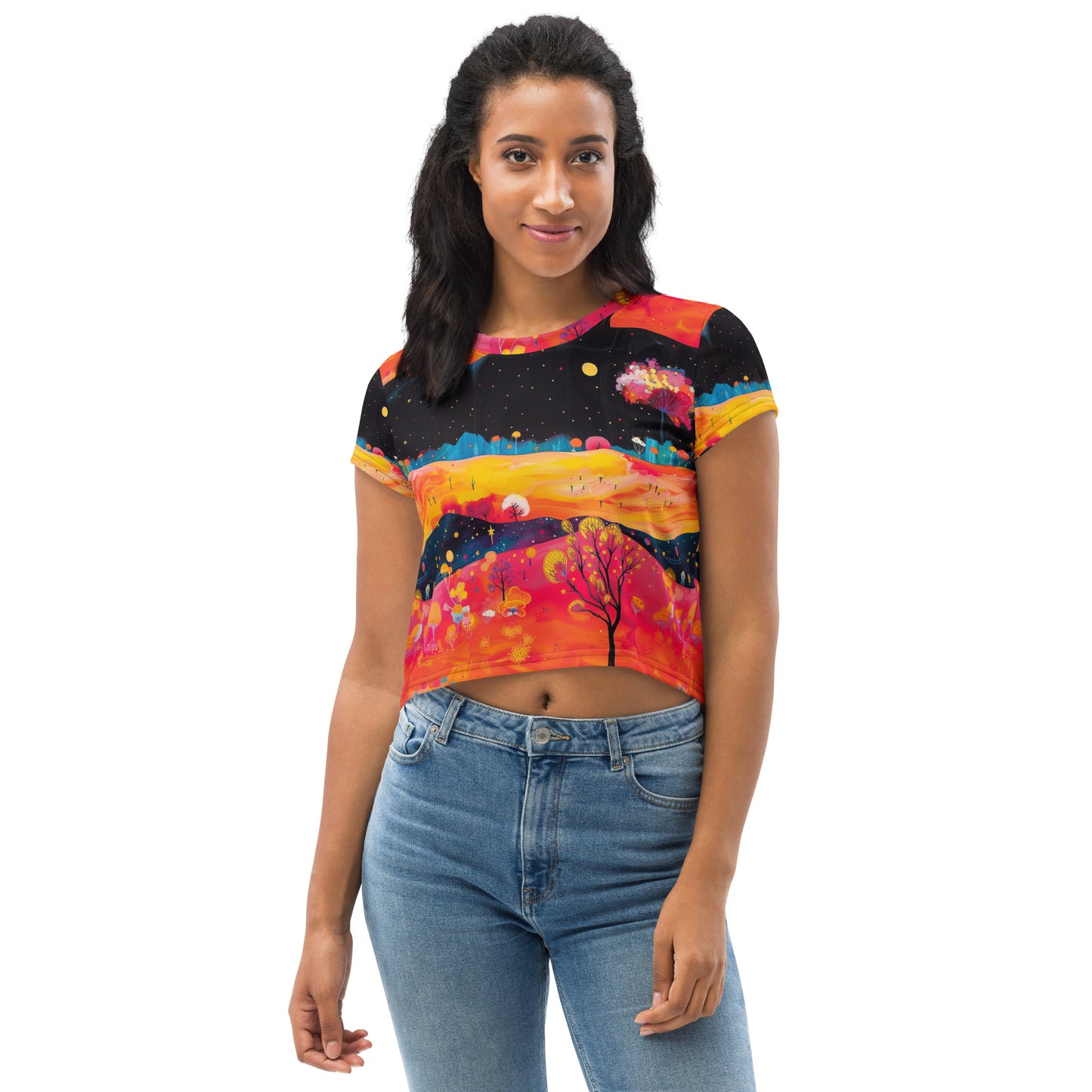 Fields Aglow Crop Tee