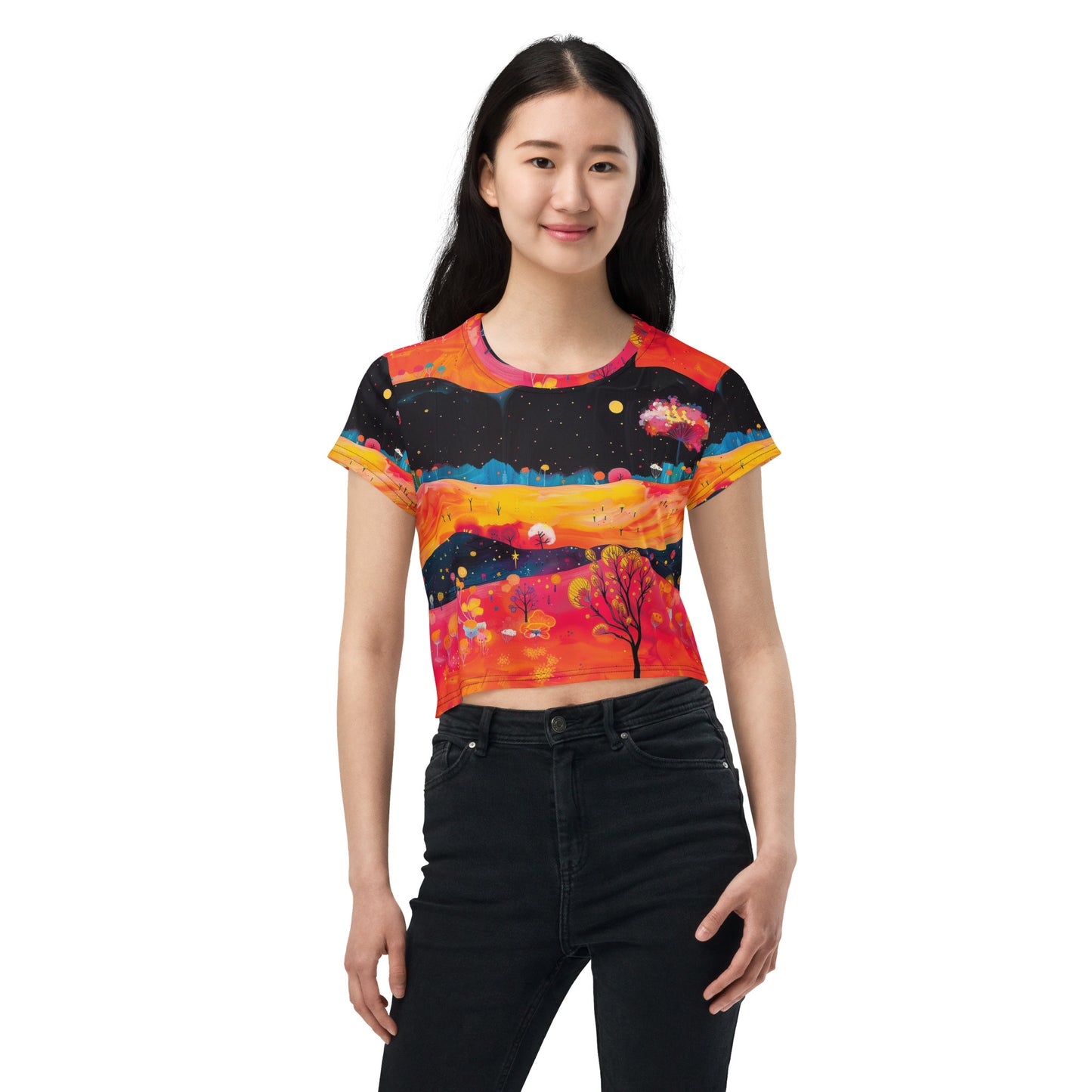 Fields Aglow Crop Tee