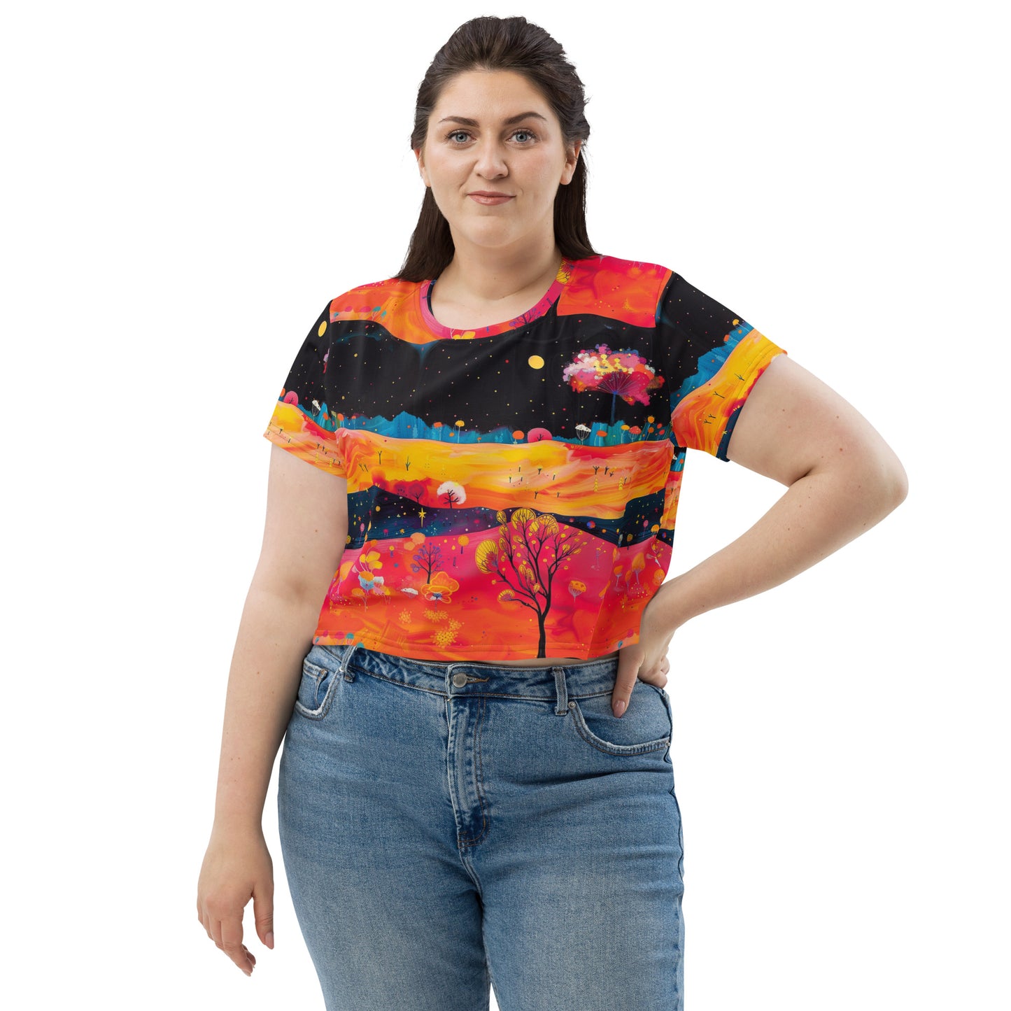 Fields Aglow Crop Tee