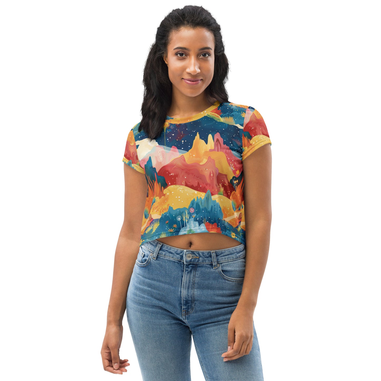 Autumn Whispers Crop Tee