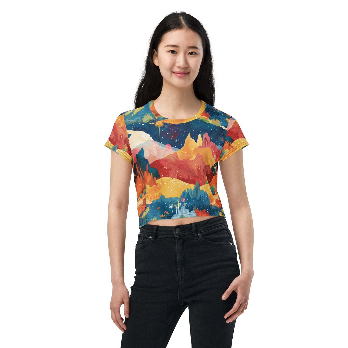 Autumn Whispers Crop Tee