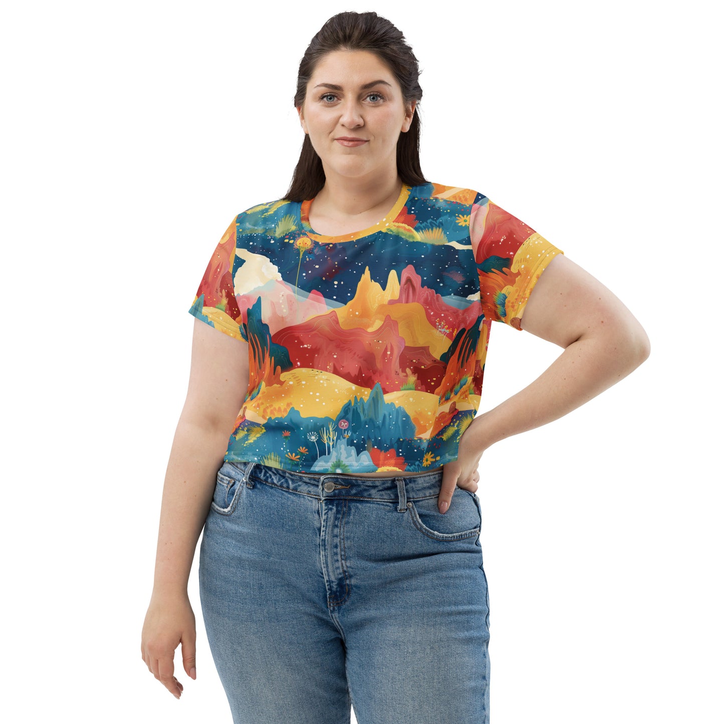 Autumn Whispers Crop Tee