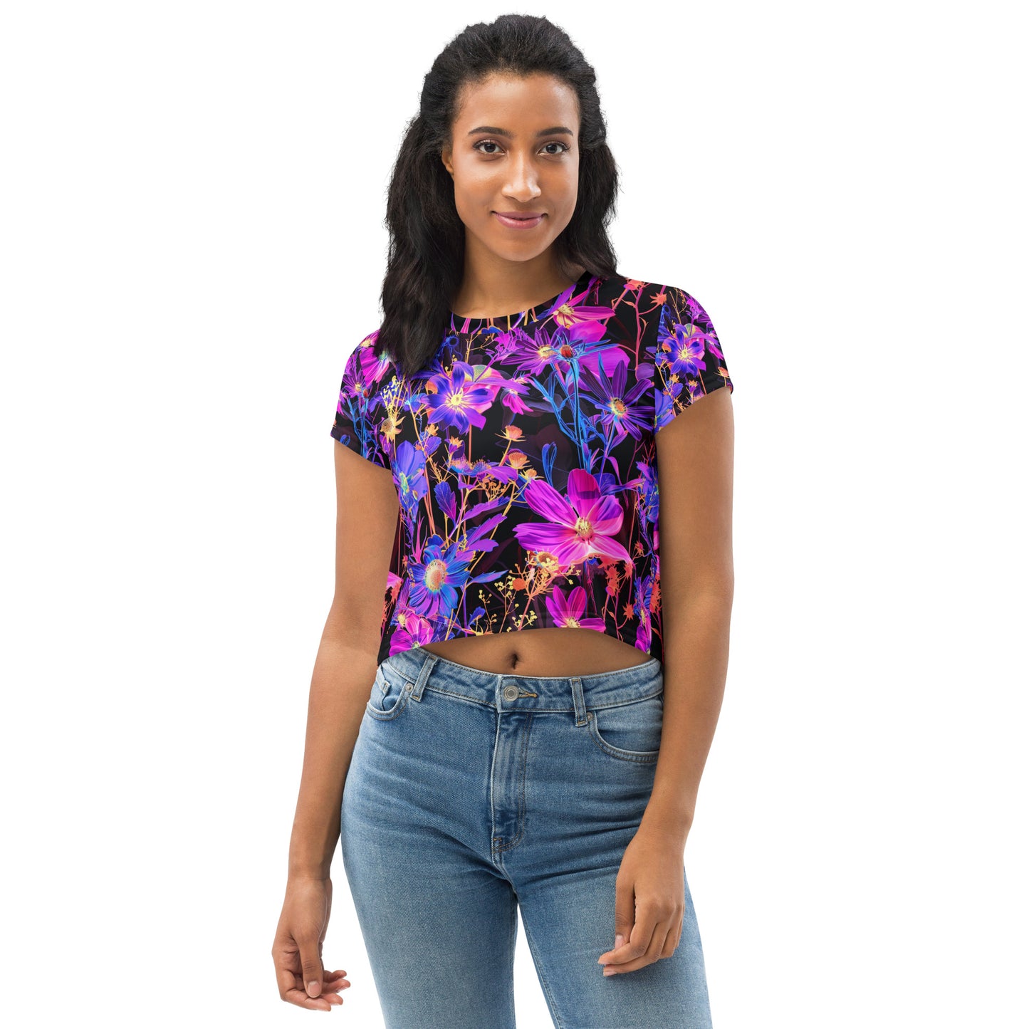 Exotic Floral Crop Tee
