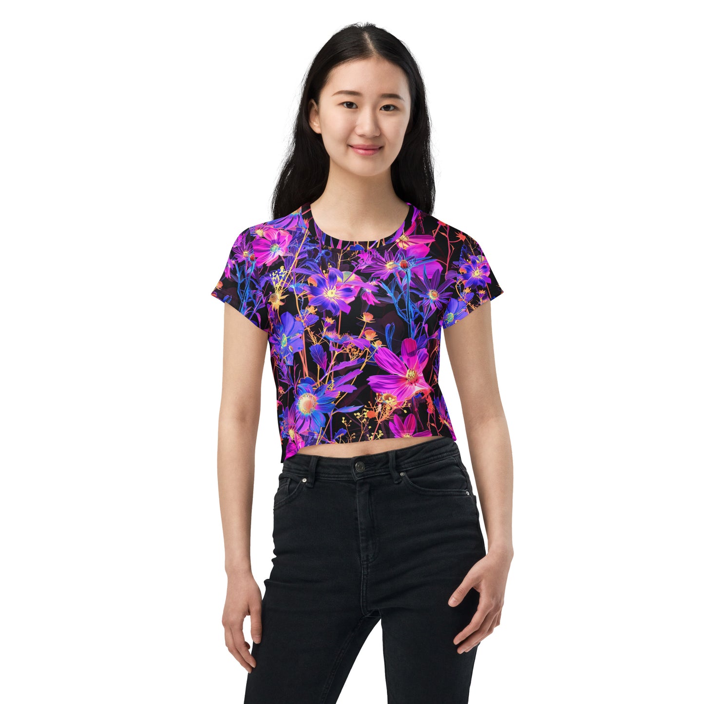 Exotic Floral Crop Tee
