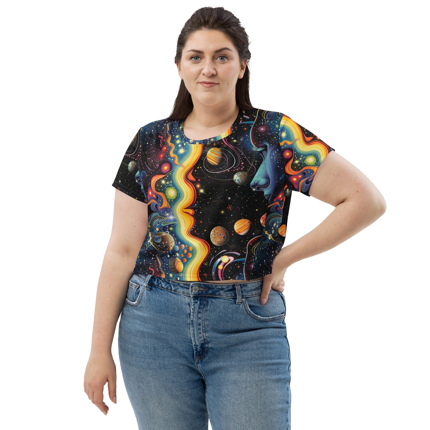 Amongst the Planets Crop Tee