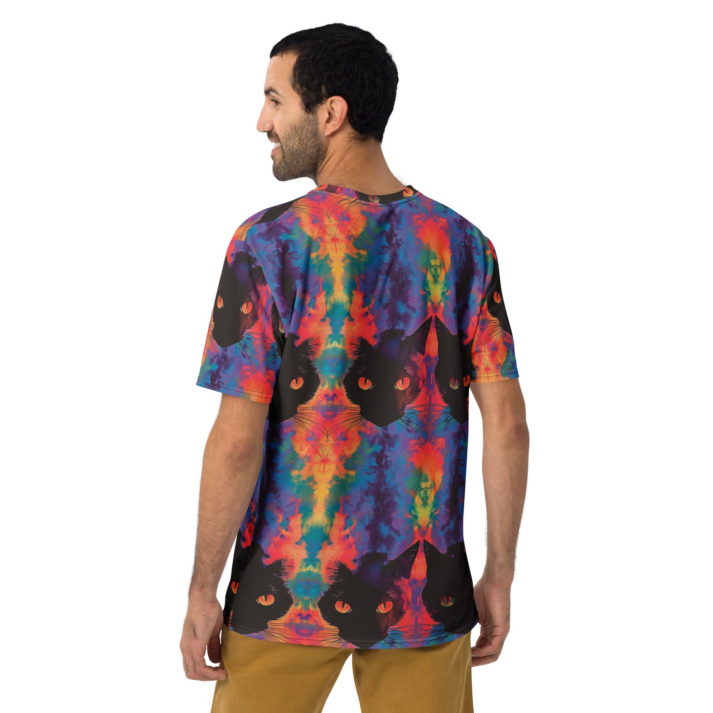 Rave Cat Tie Dye Men's T-shirt