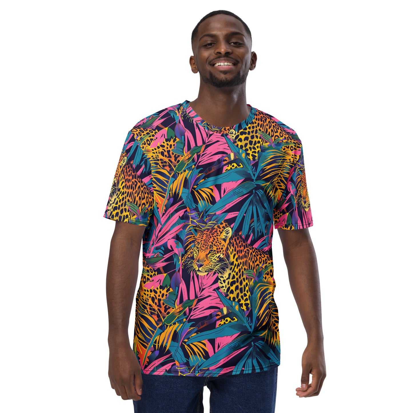 Neon Jungle Prowl Men's T-shirt