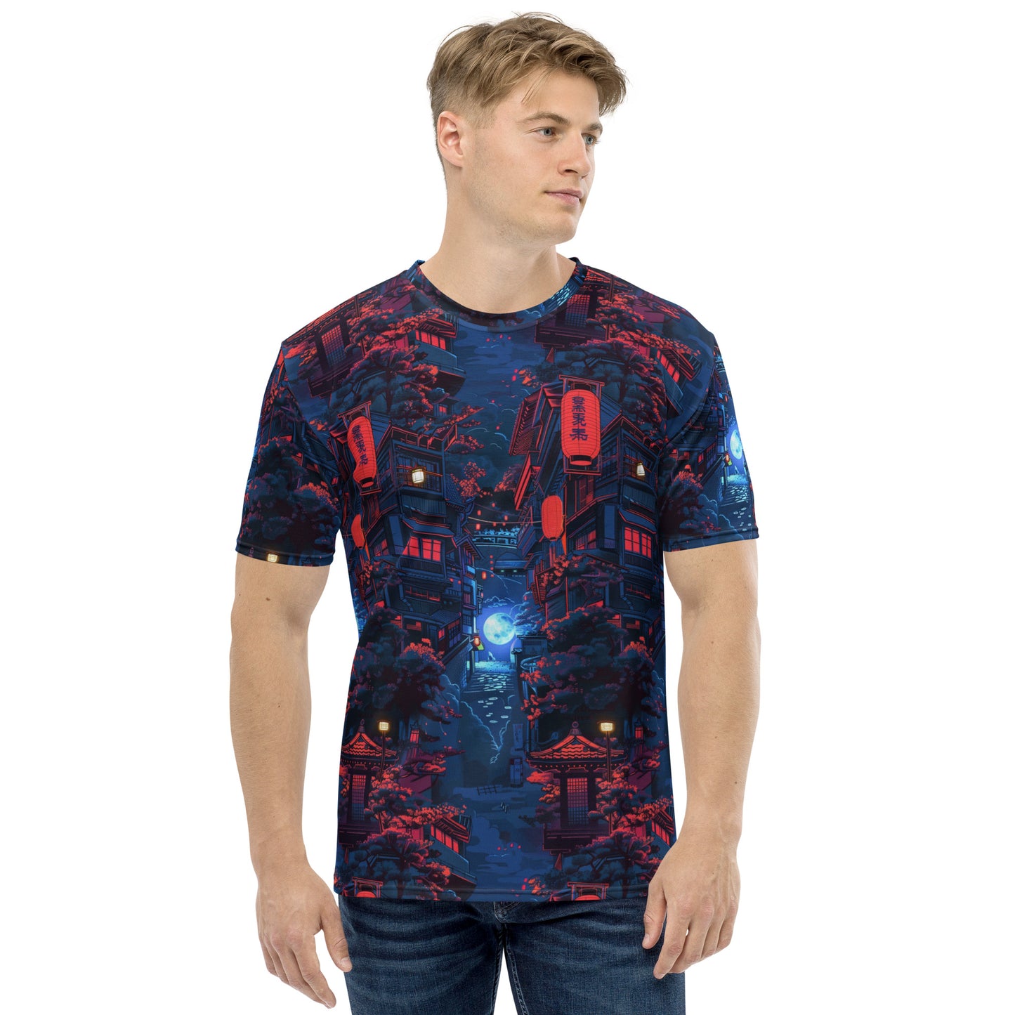 Night Walk in Japan Men's t-shirt