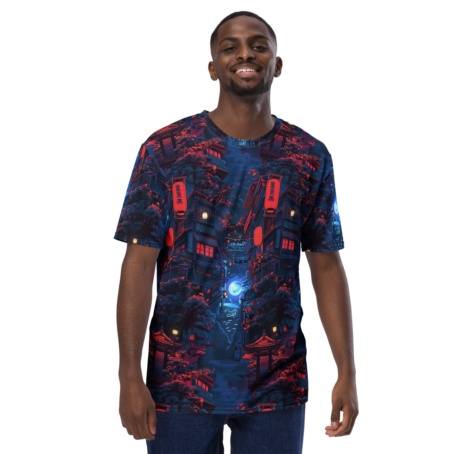 Night Walk in Japan Men's t-shirt