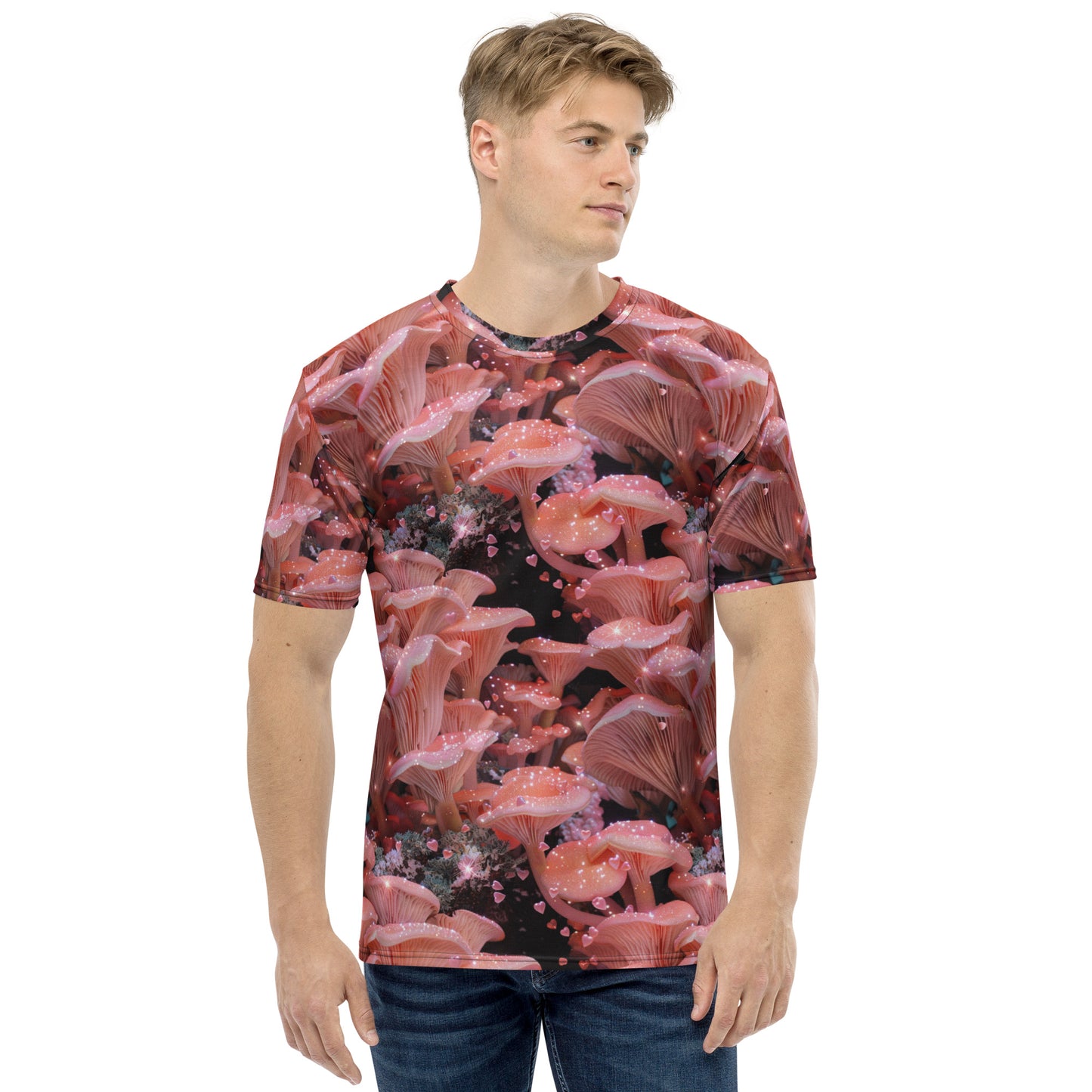 Pink Oyster Mushroom Men's T-shirt