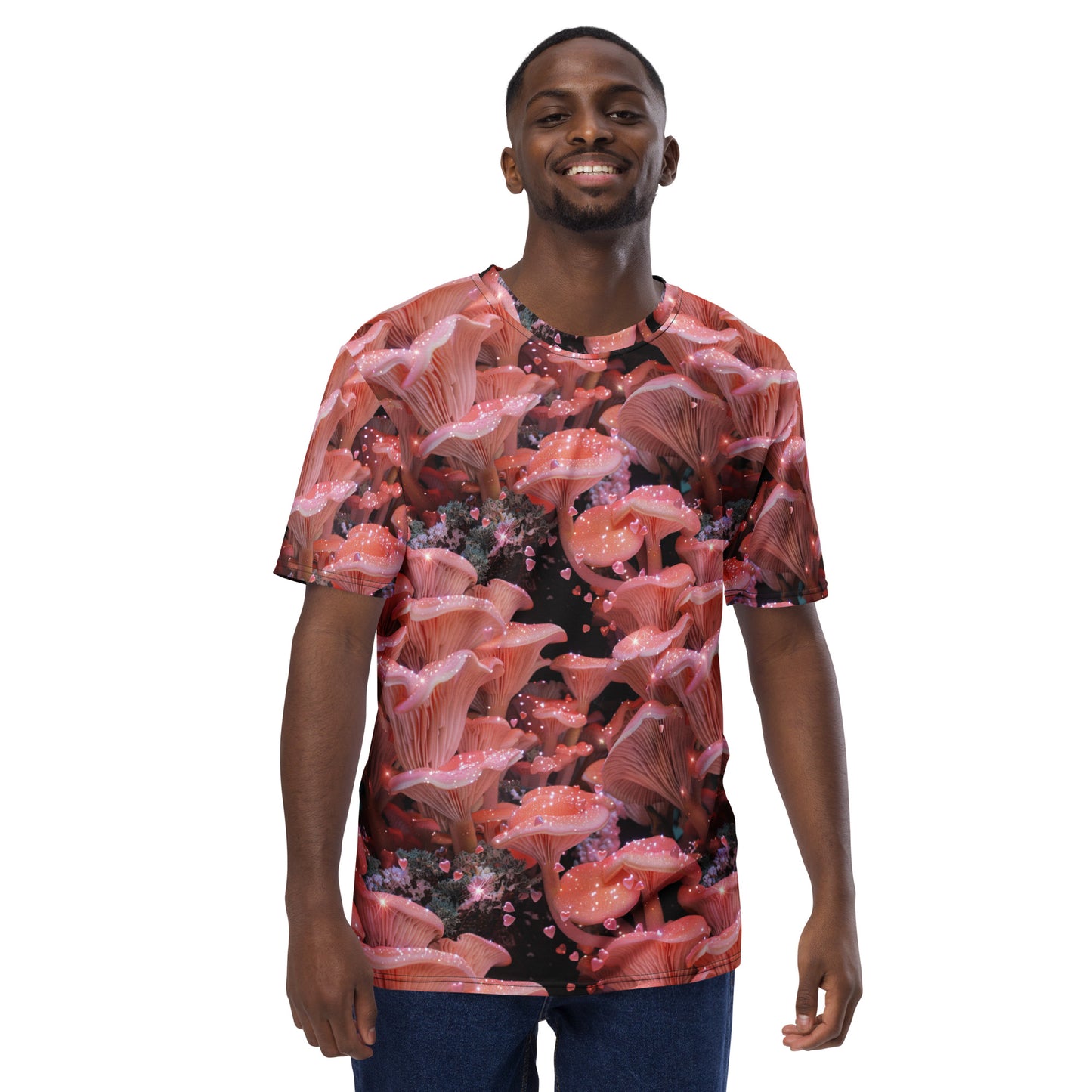 Pink Oyster Mushroom Men's T-shirt