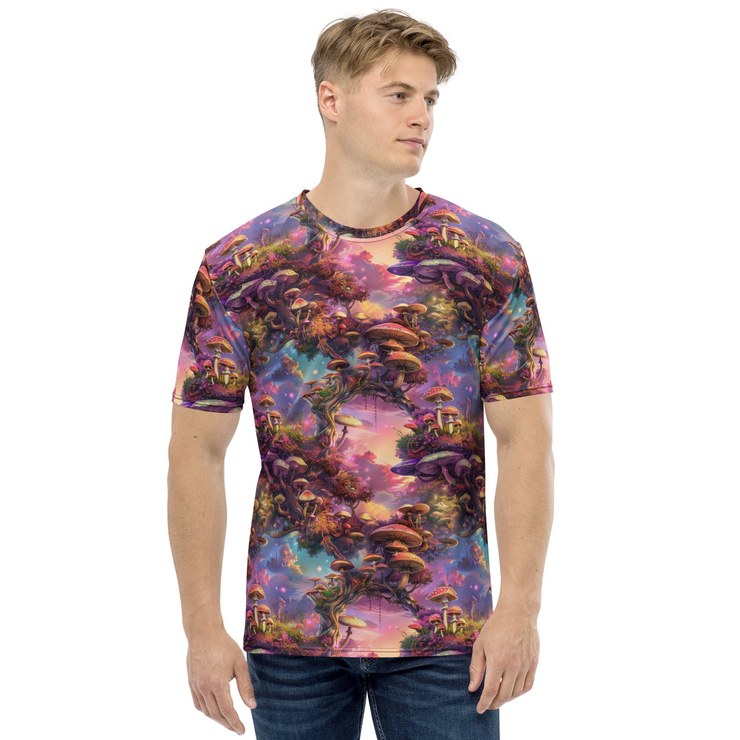 Mystic Mushroom Helix Men's T-shirt
