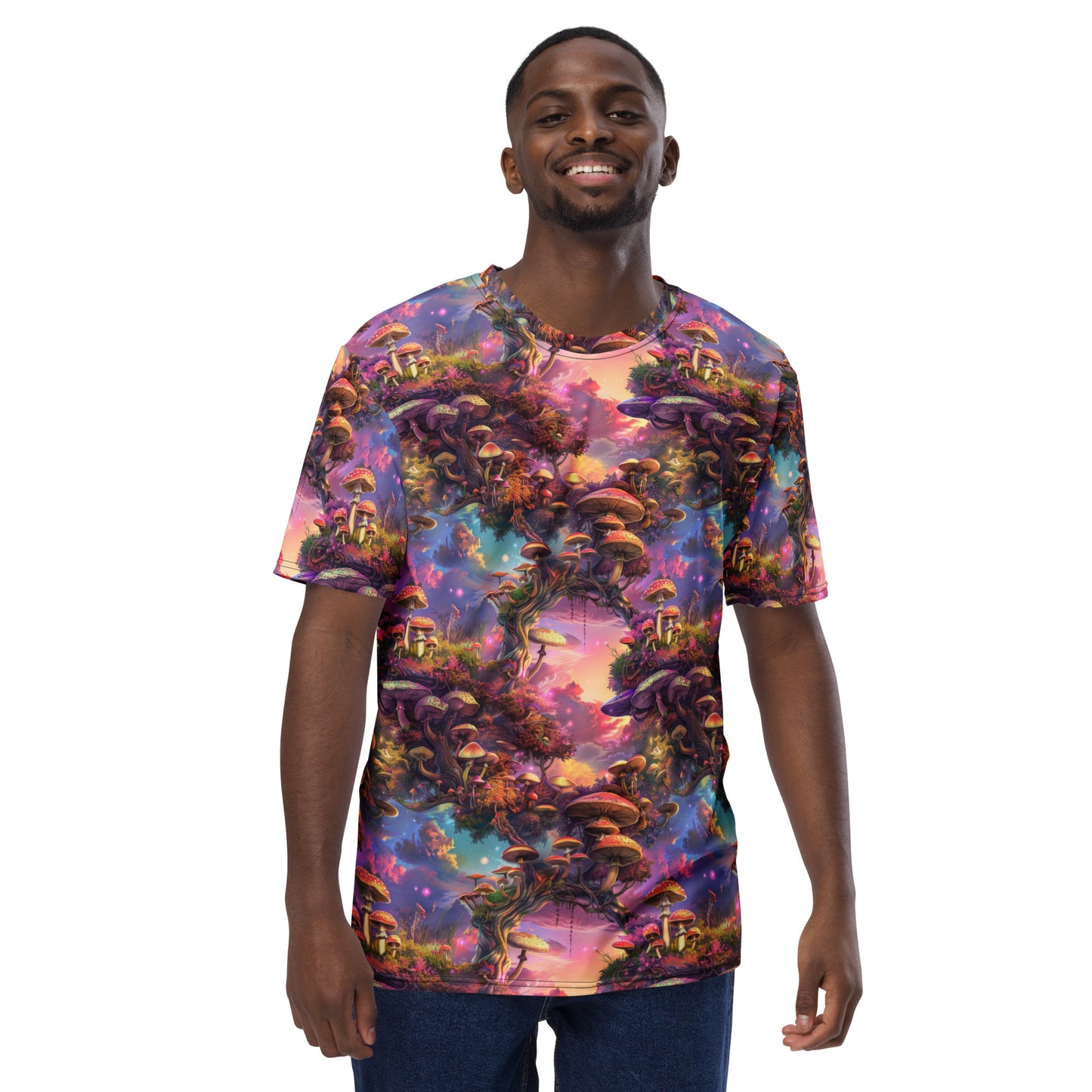 Mystic Mushroom Helix Men's T-shirt