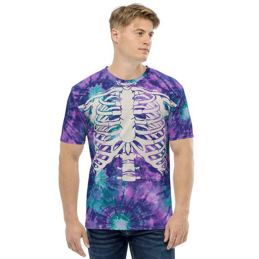 Purple Rib Cage Halloween Men's T-shirt