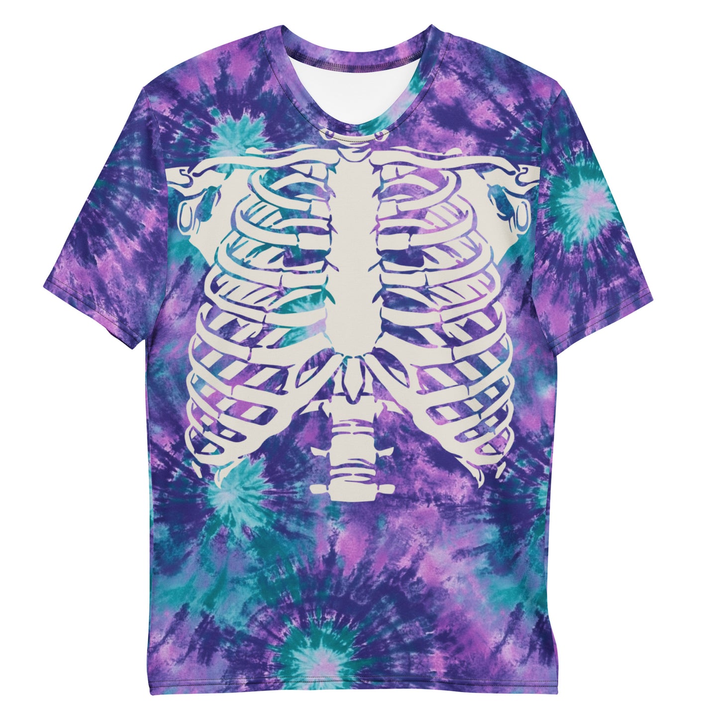 Purple Rib Cage Halloween Men's T-shirt
