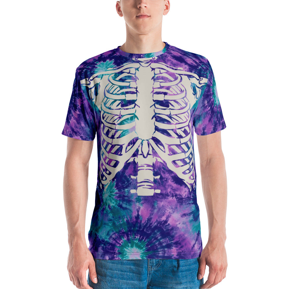Purple Rib Cage Halloween Men's T-shirt