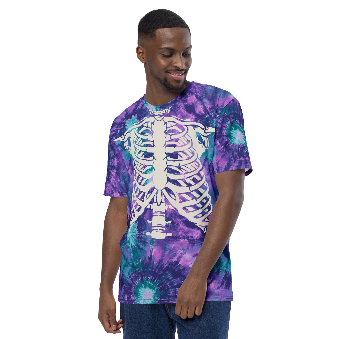 Purple Rib Cage Halloween Men's T-shirt