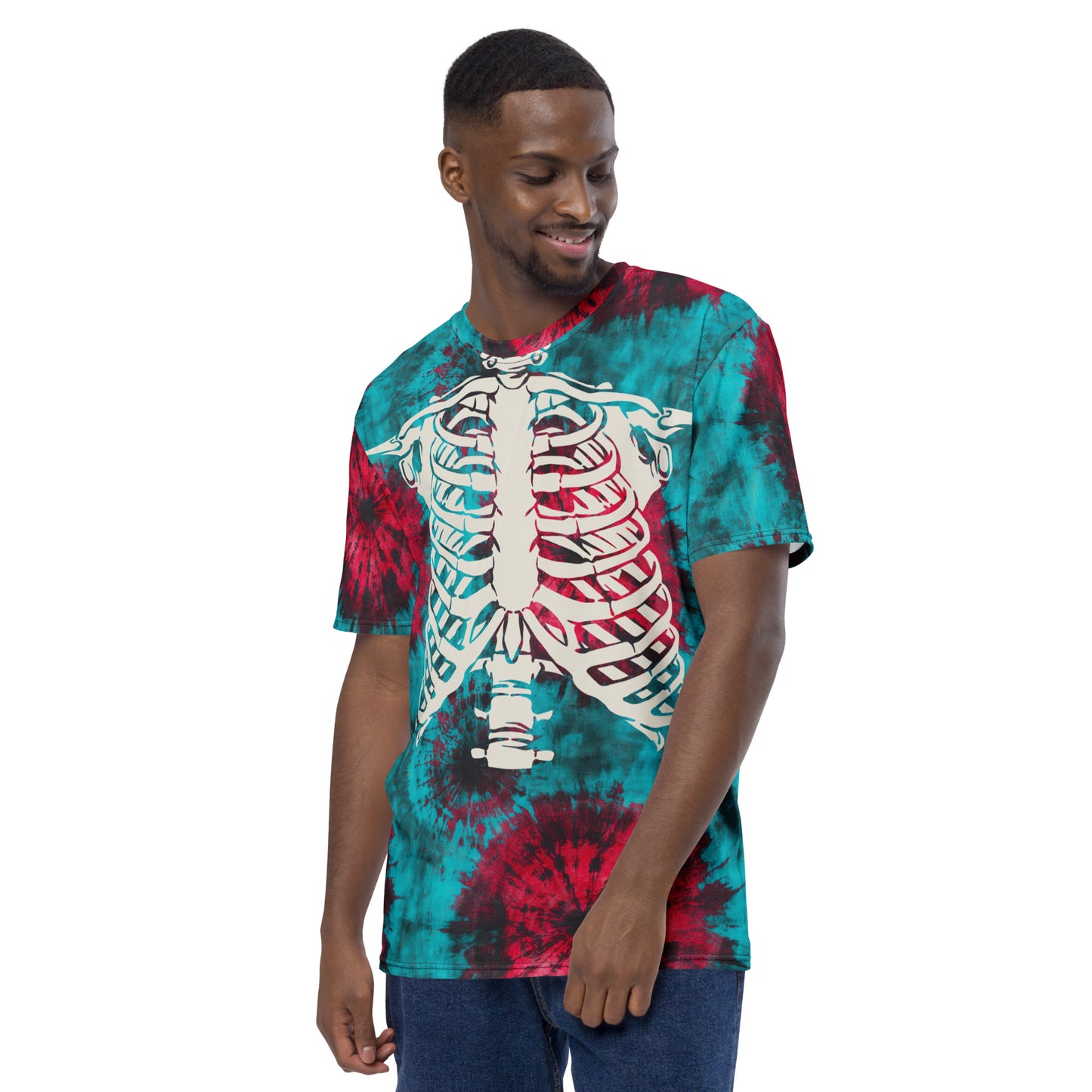 Teal Skeleton Halloween Men's t-shirt