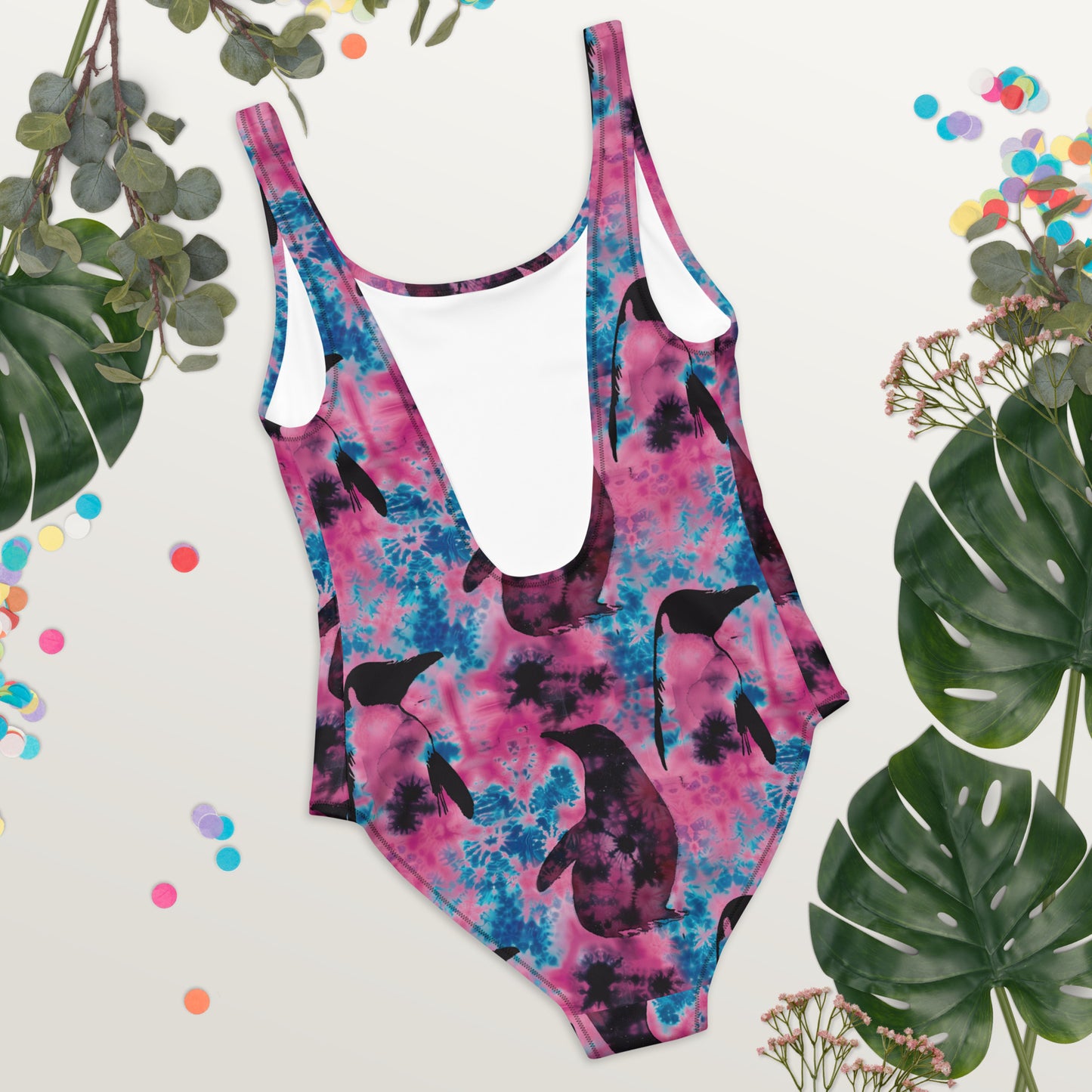 Cotton Candy Ripple One-Piece Swimsuit