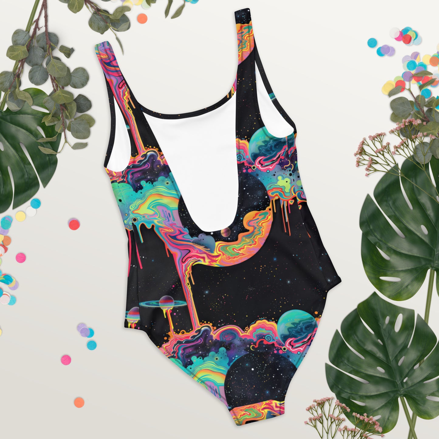 Cosmic Drip One-Piece Swimsuit