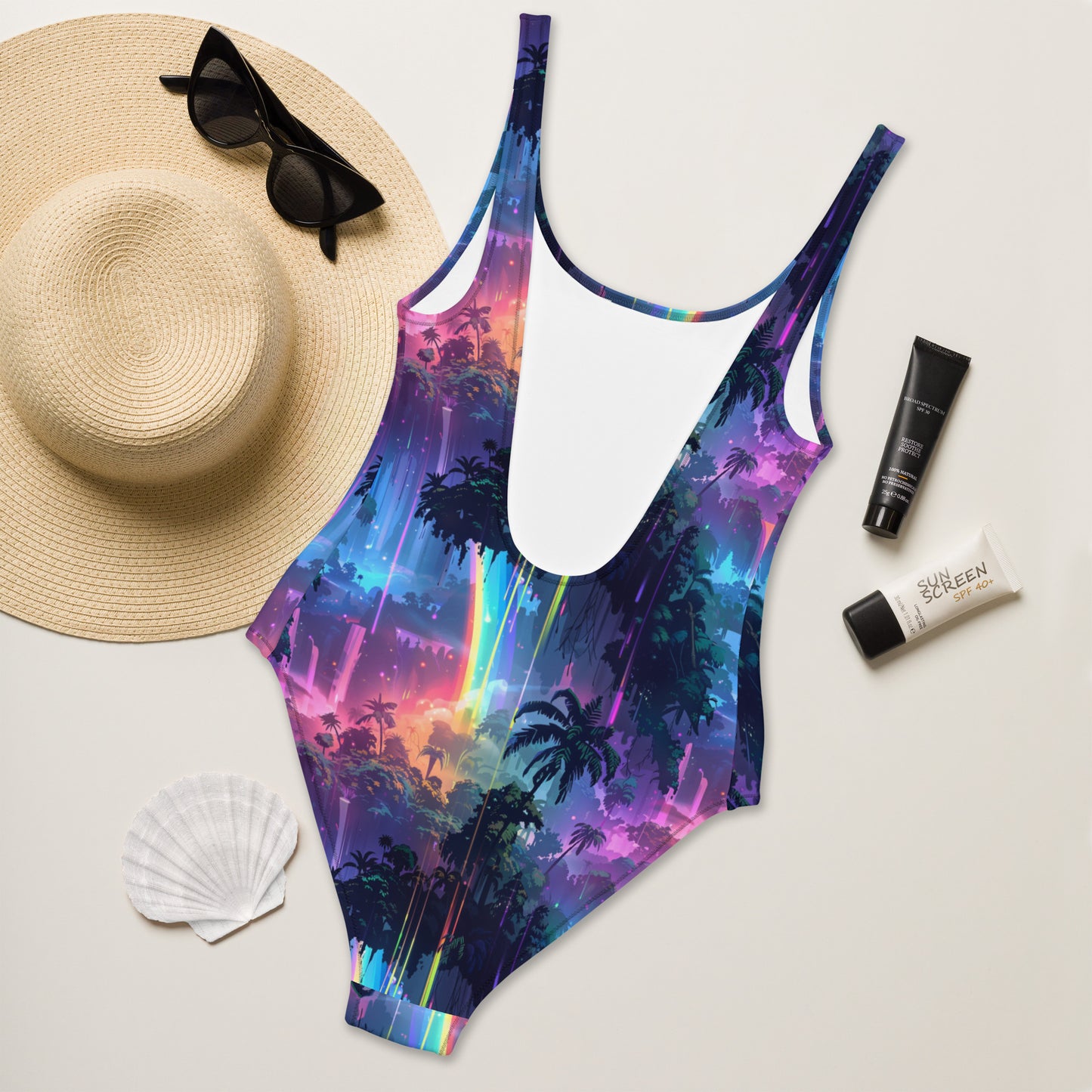 Waterfall Reflections One-Piece Swimsuit