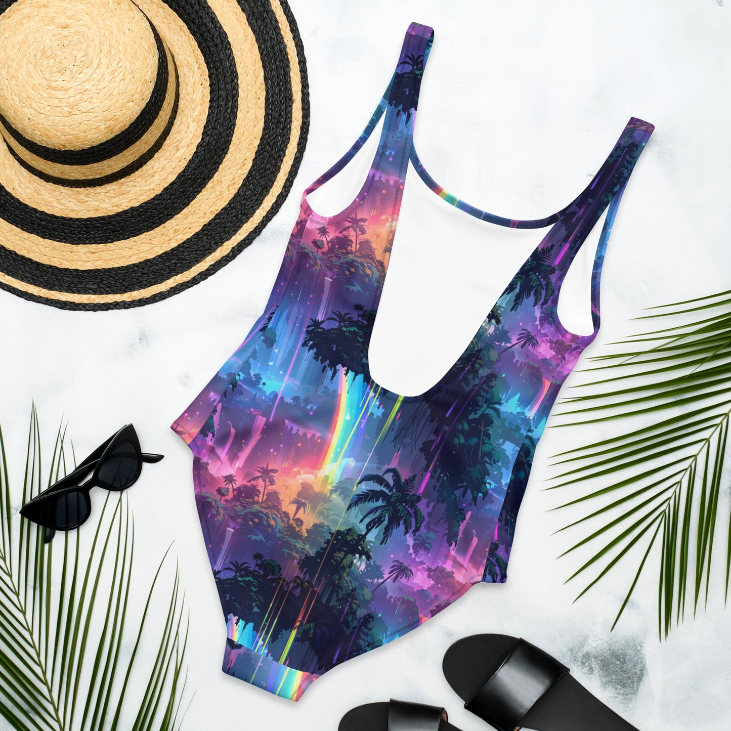 Waterfall Reflections One-Piece Swimsuit