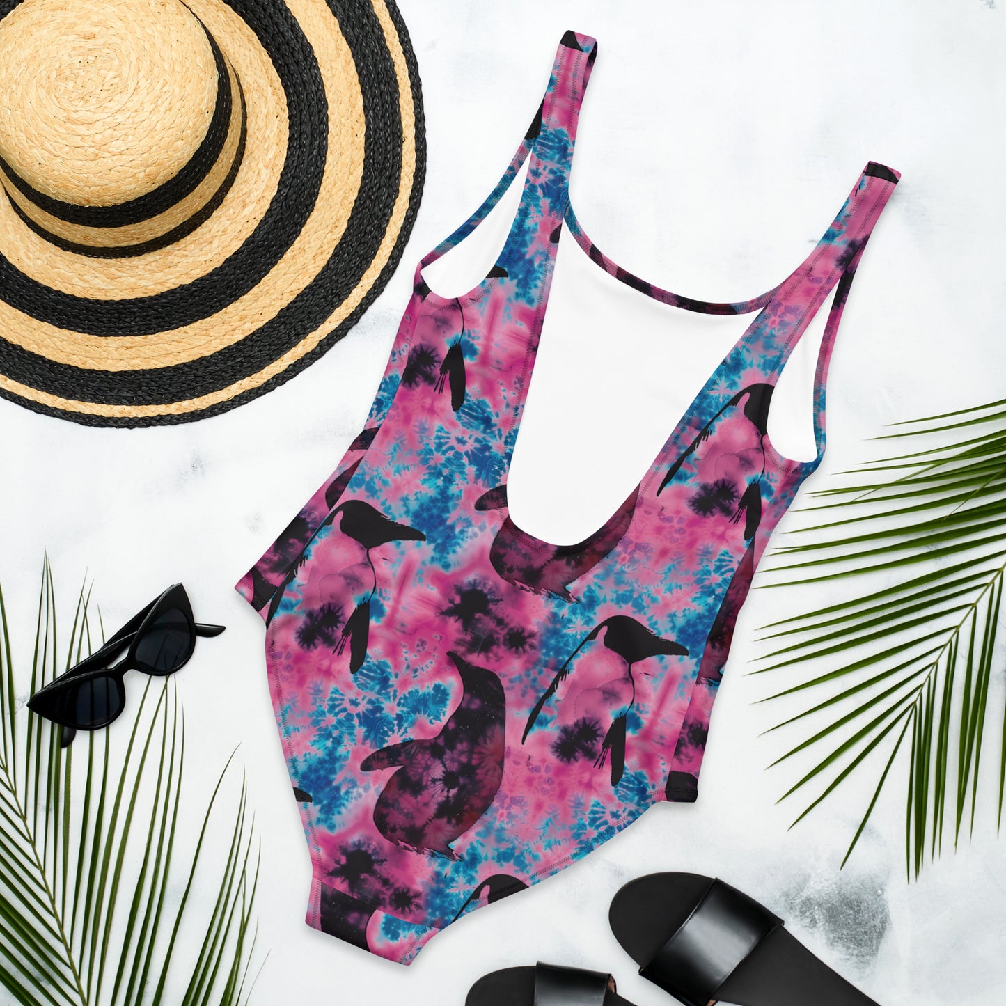 Cotton Candy Ripple One-Piece Swimsuit