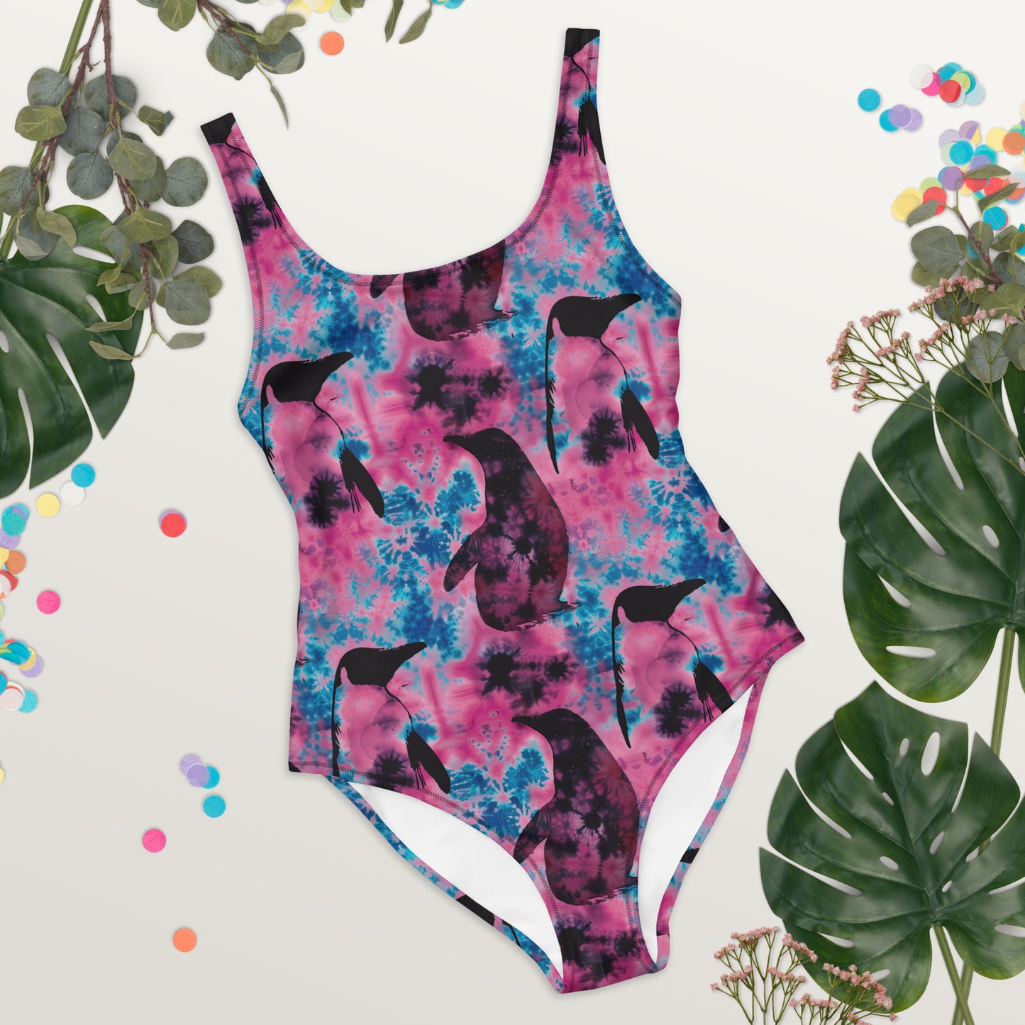 Cotton Candy Ripple One-Piece Swimsuit