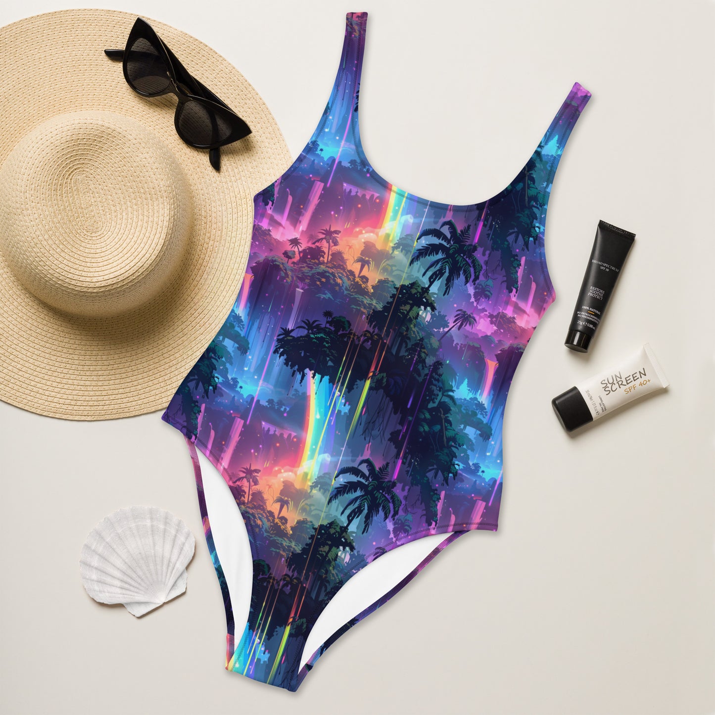 Waterfall Reflections One-Piece Swimsuit