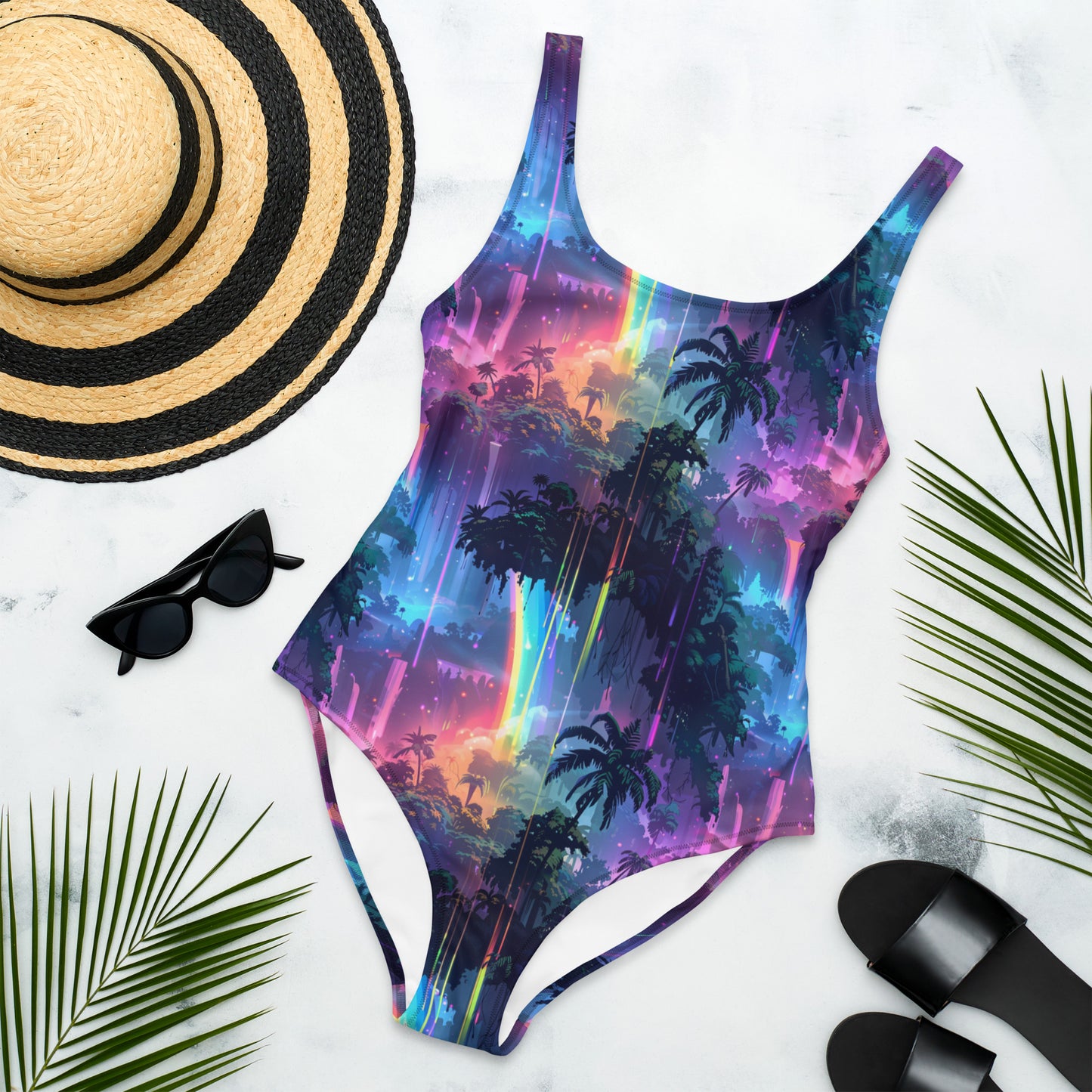 Waterfall Reflections One-Piece Swimsuit