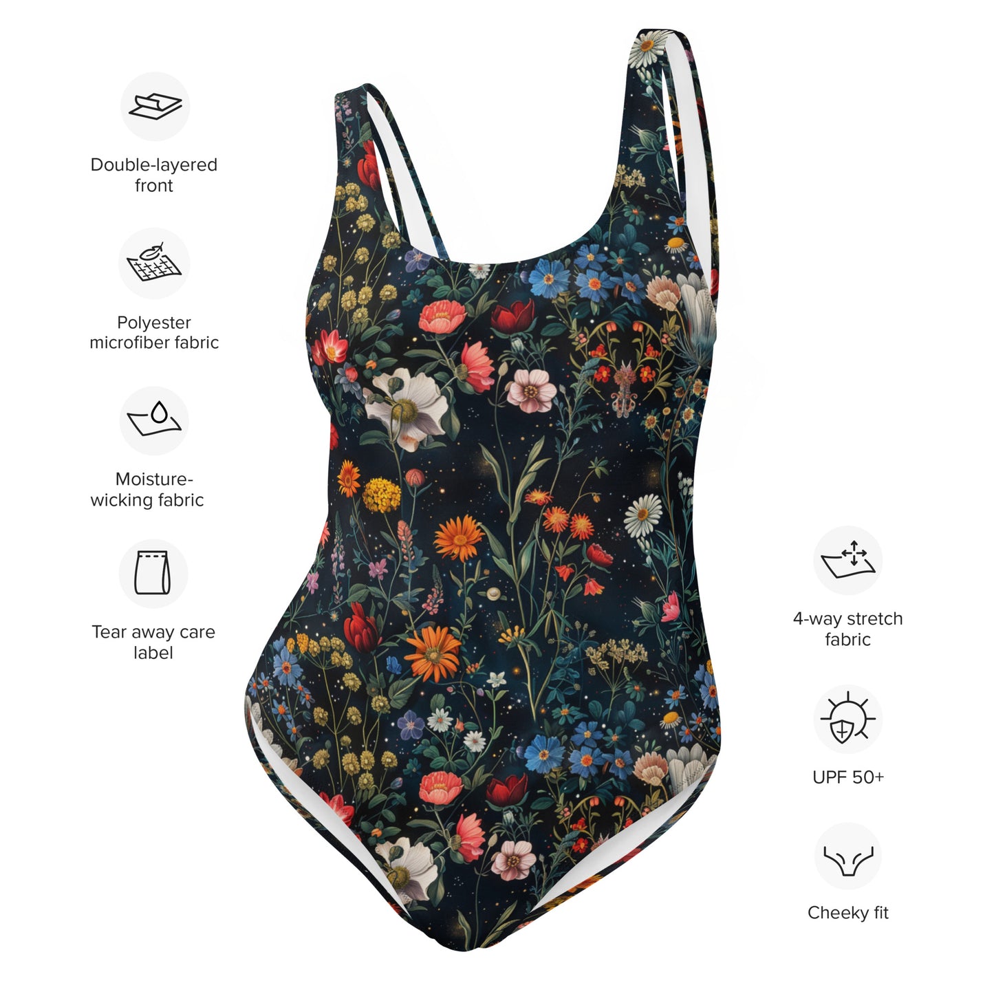 Astral Bloomscape One-Piece Swimsuit