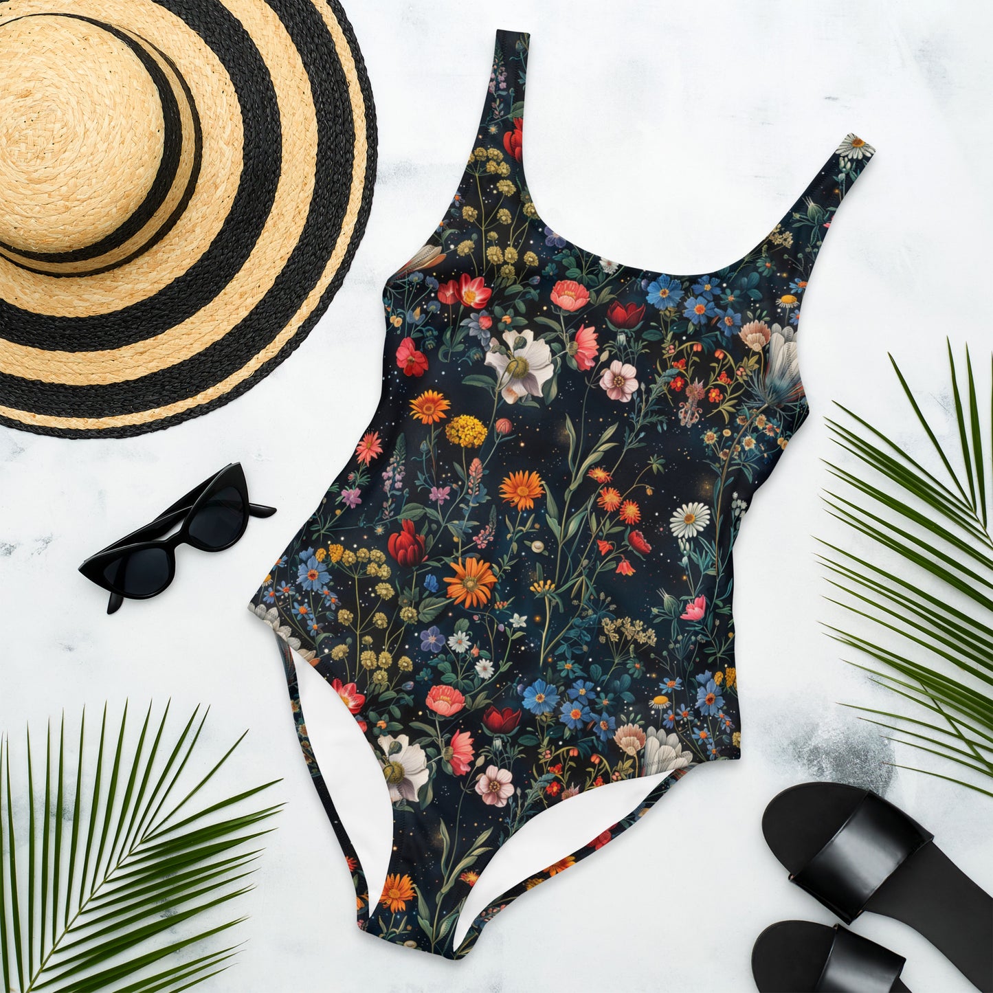 Astral Bloomscape One-Piece Swimsuit